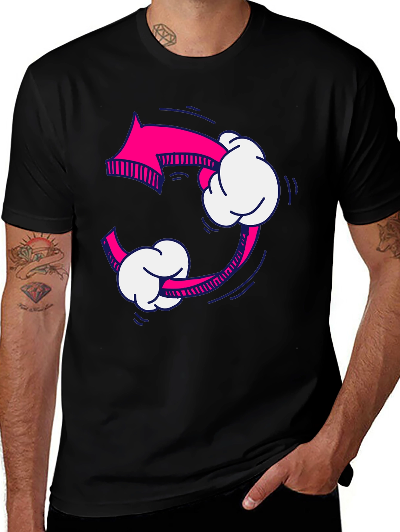 Pink Arrow Recycle Graphic Tee