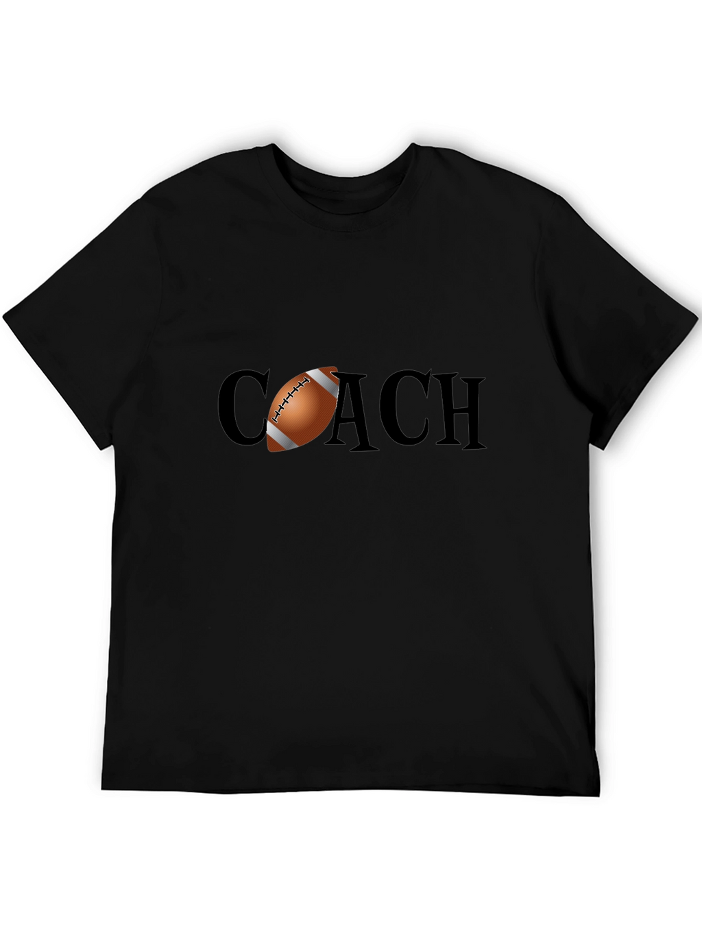 Football Coach Graphic Tee - Black