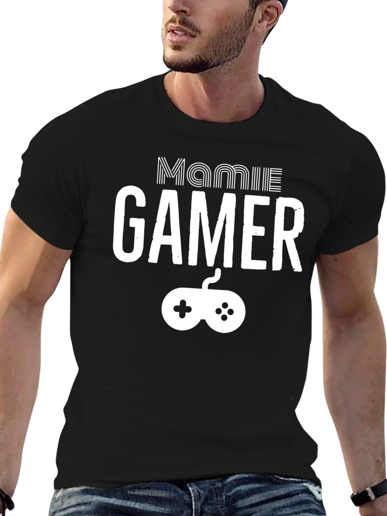 Mamie Gamer T-Shirt - Black Cotton Tee