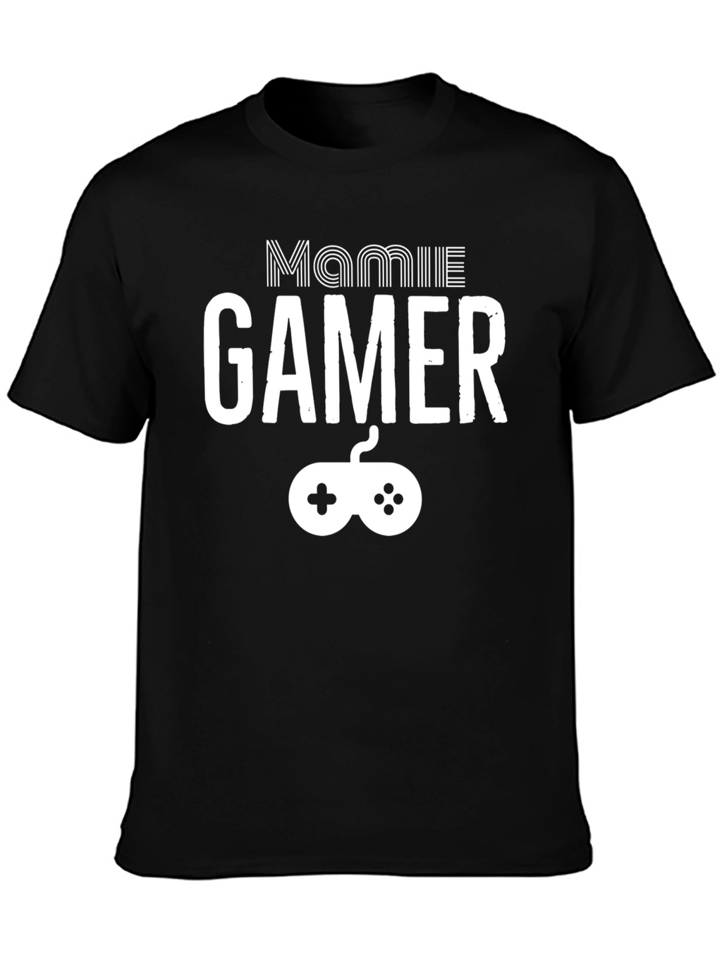 Mamie Gamer T-Shirt - Black Cotton Tee