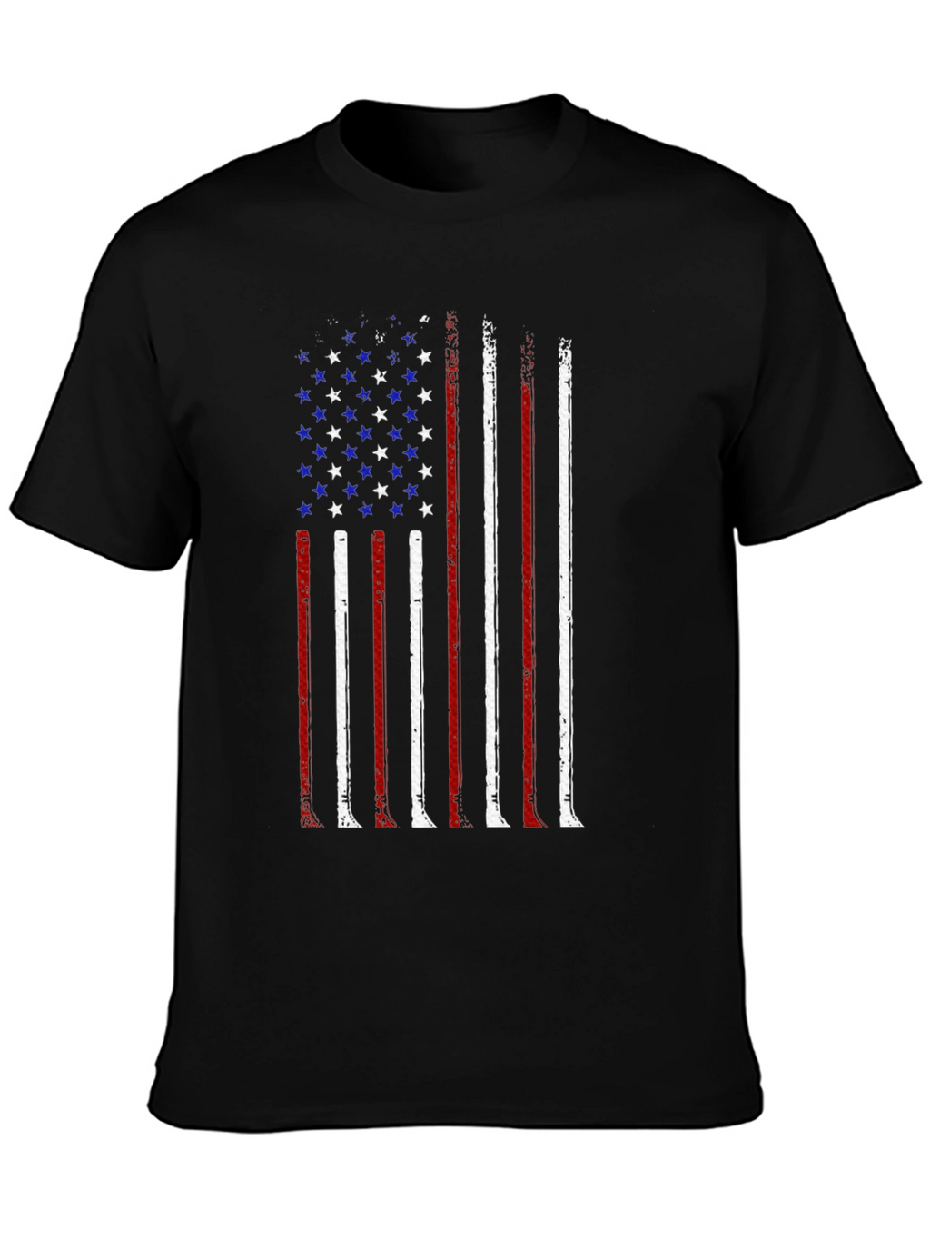 American Flag Distressed Graphic T-Shirt