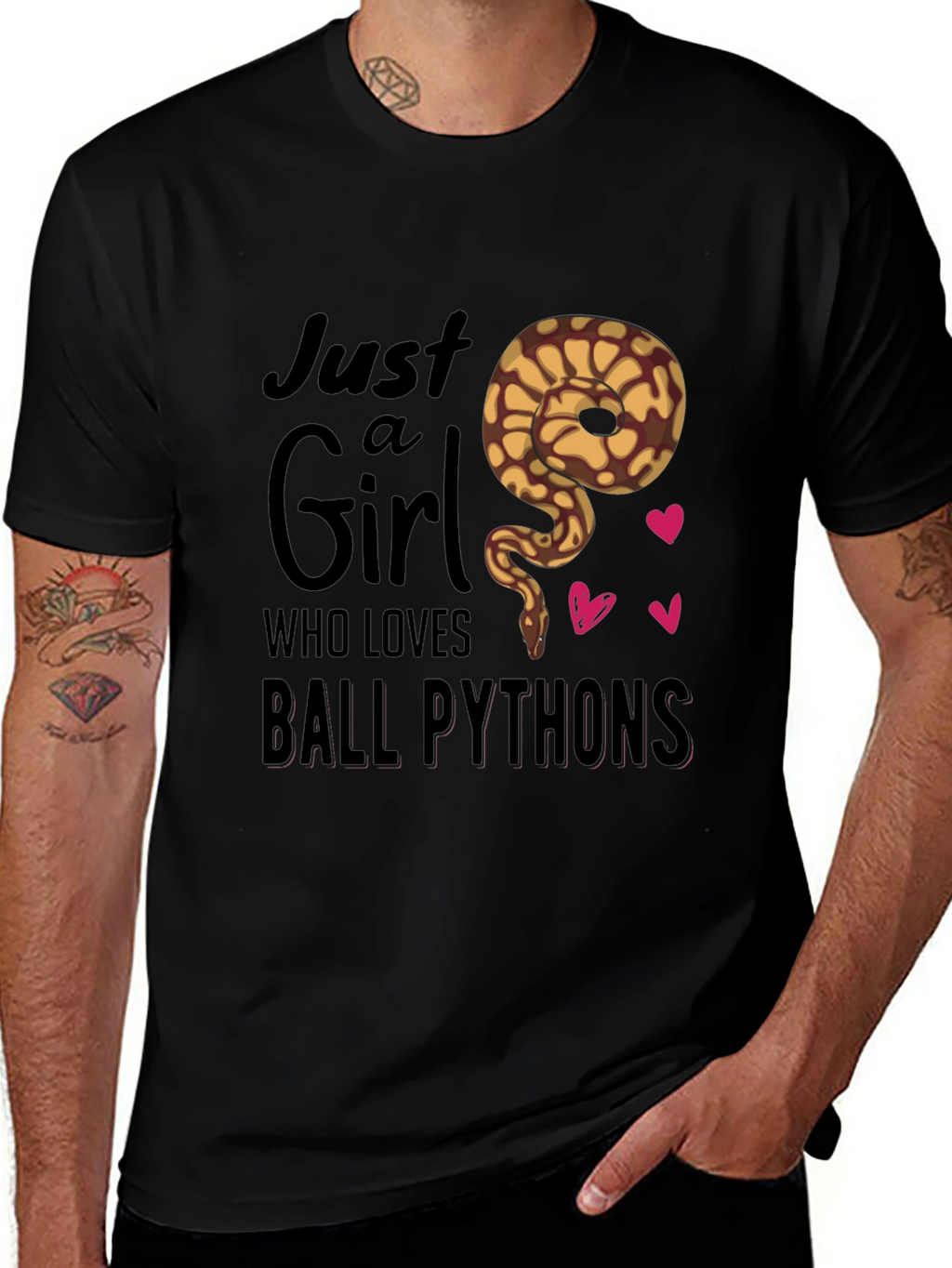 Just a Girl Who Loves Ball Pythons T-Shirt