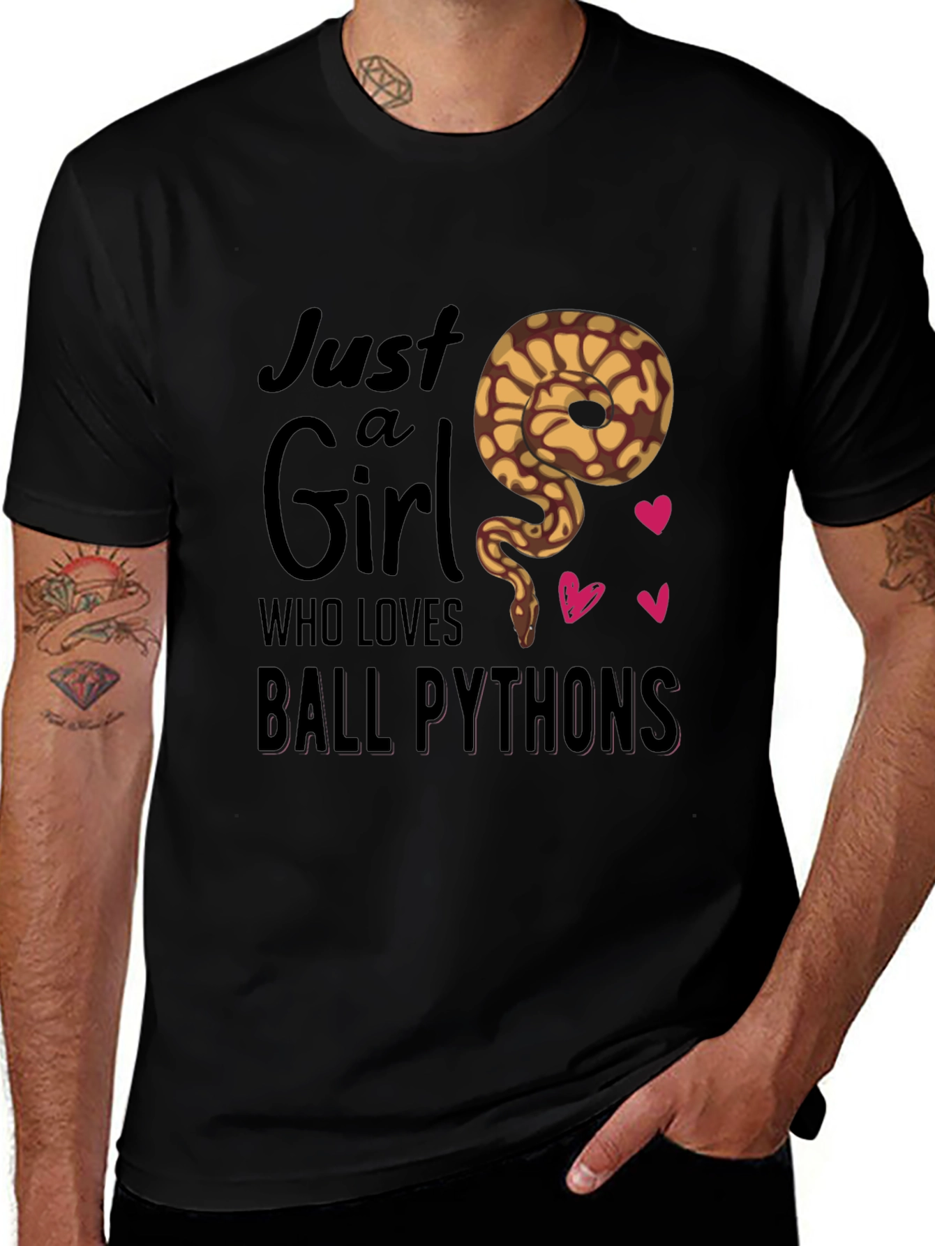 Just a Girl Who Loves Ball Pythons T-Shirt
