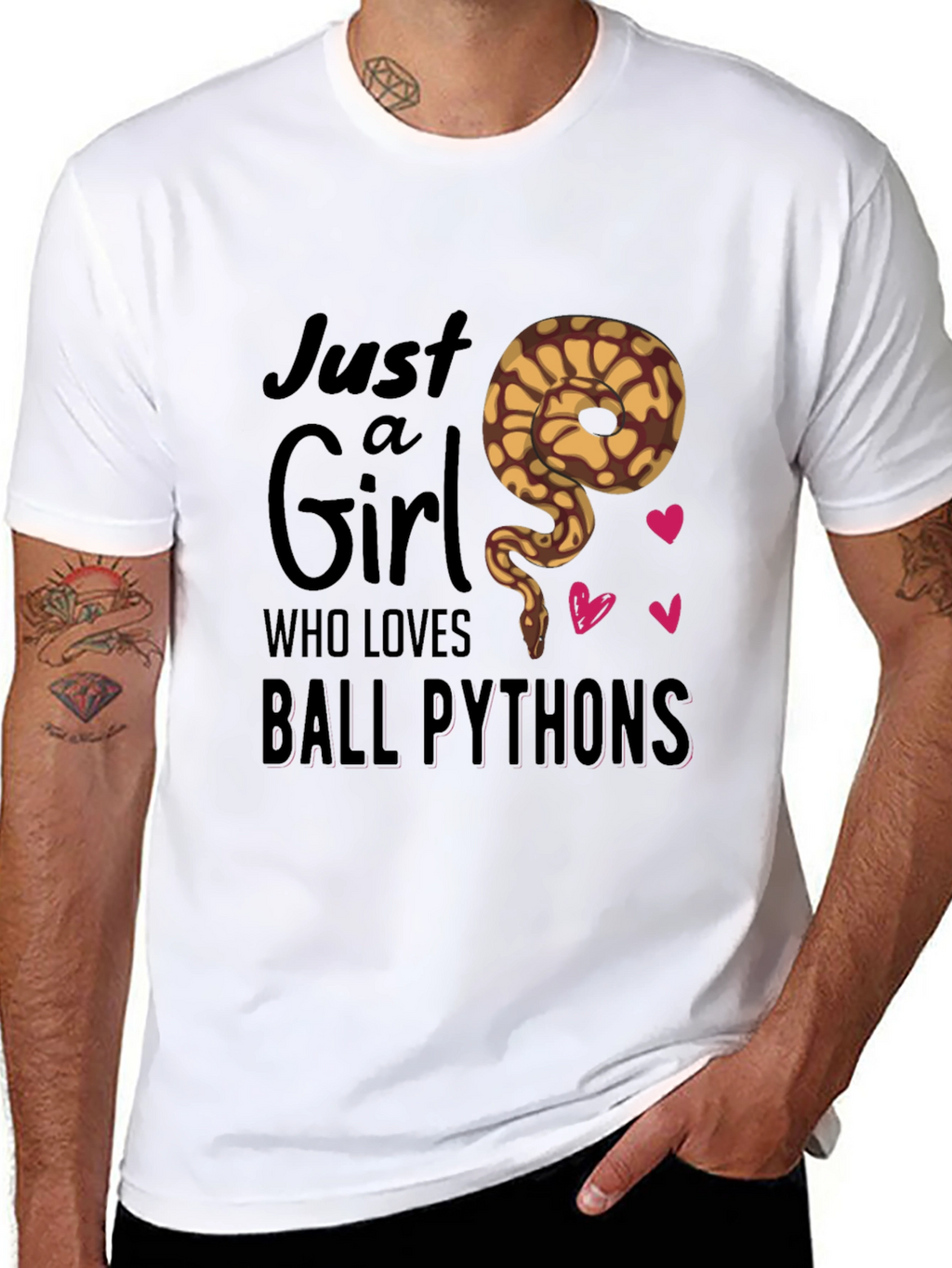 Just a Girl Who Loves Ball Pythons T-Shirt