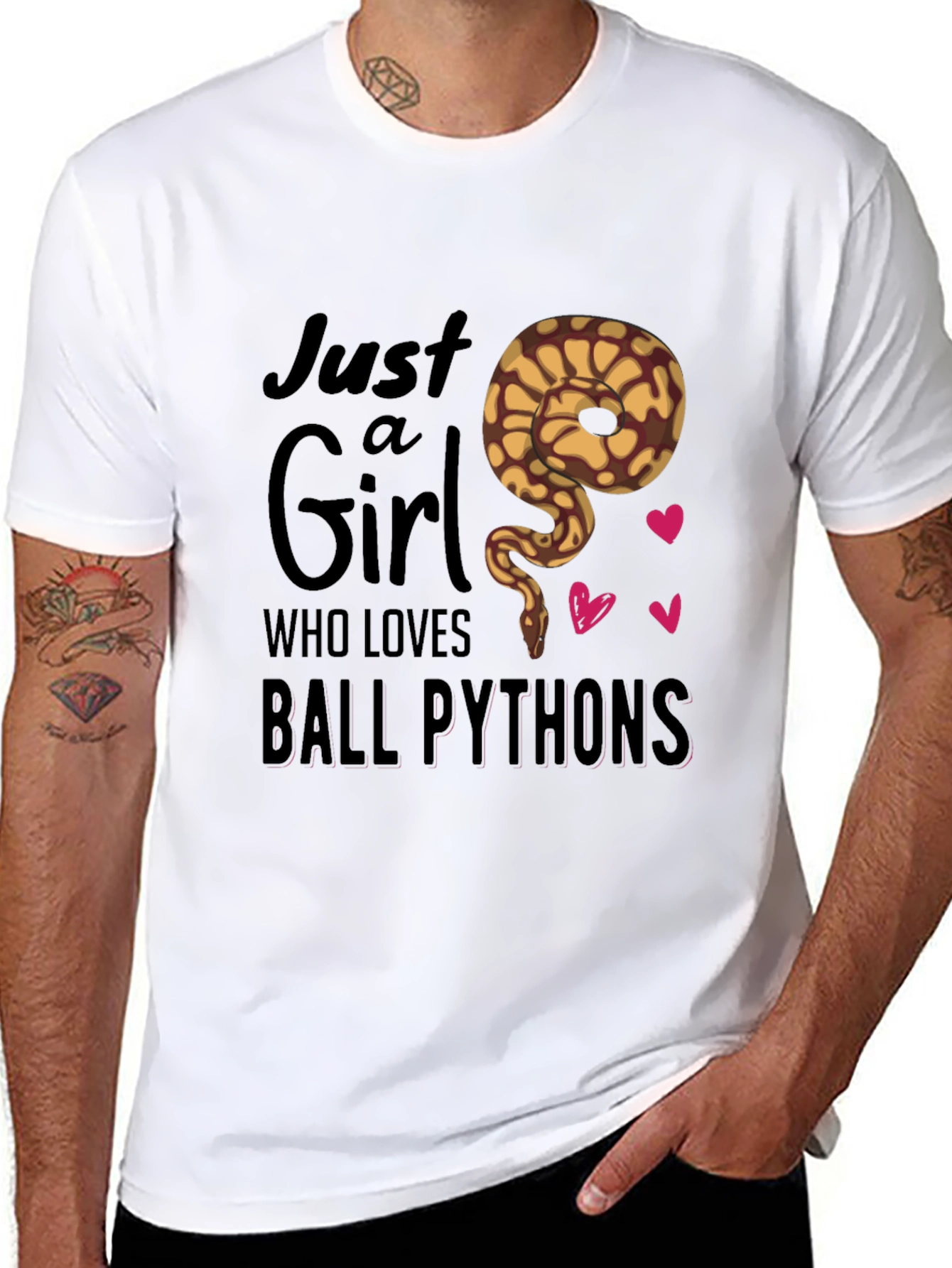 Just a Girl Who Loves Ball Pythons T-Shirt