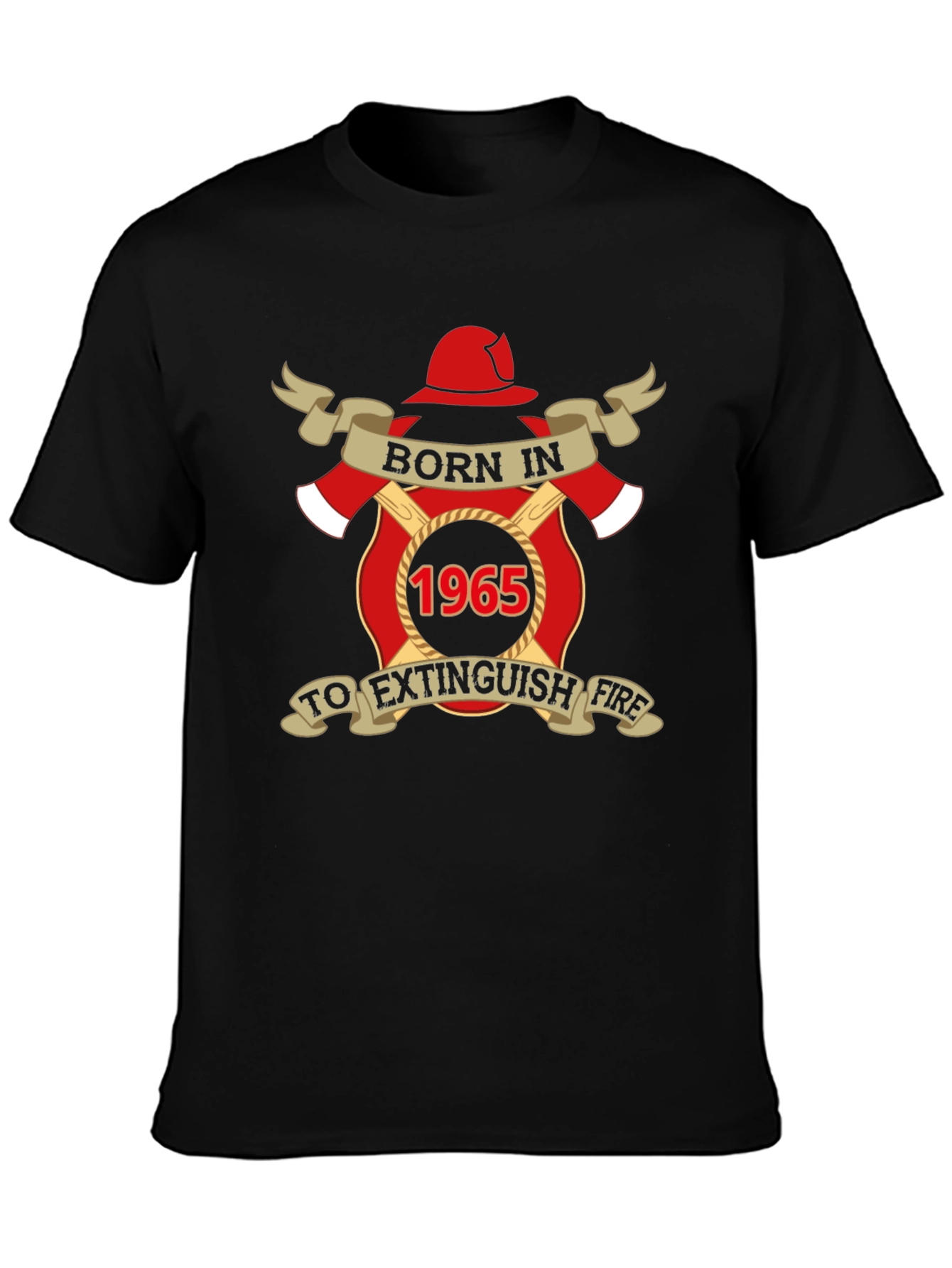 Born In 1965 Firefighter T-Shirt