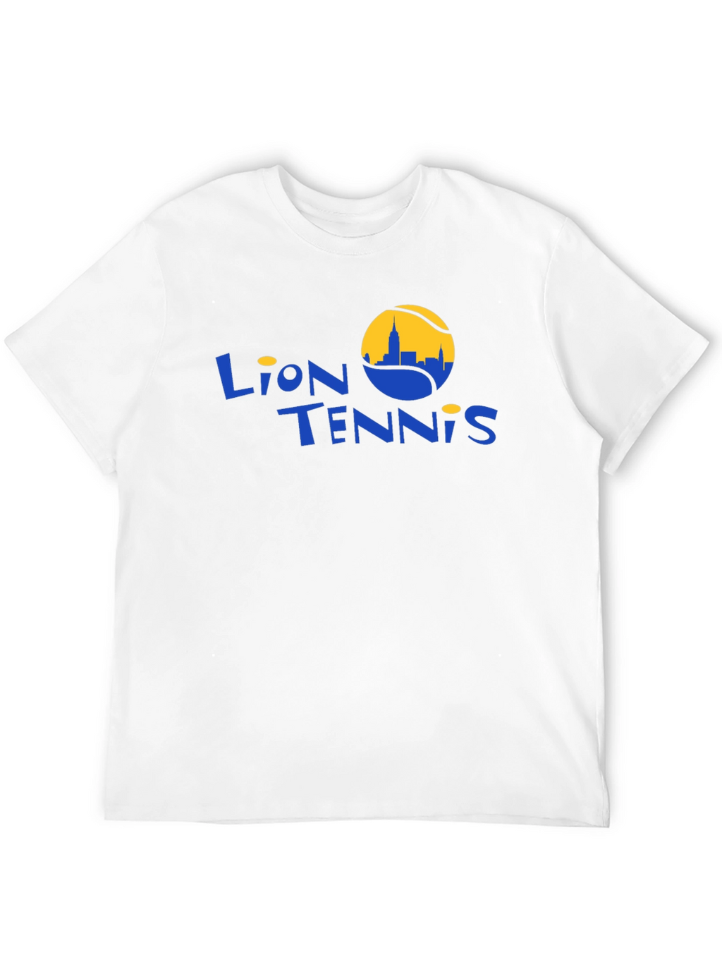 Lion Tennis Black Graphic T-Shirt