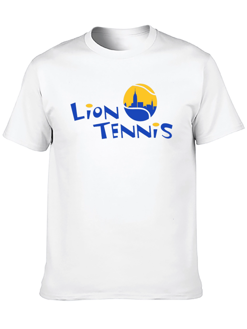 Lion Tennis Black Graphic T-Shirt