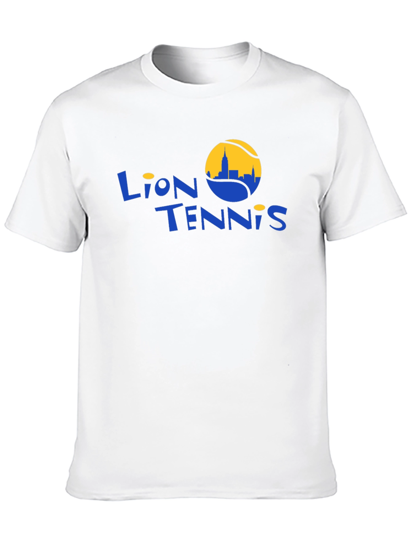 Lion Tennis Black Graphic T-Shirt