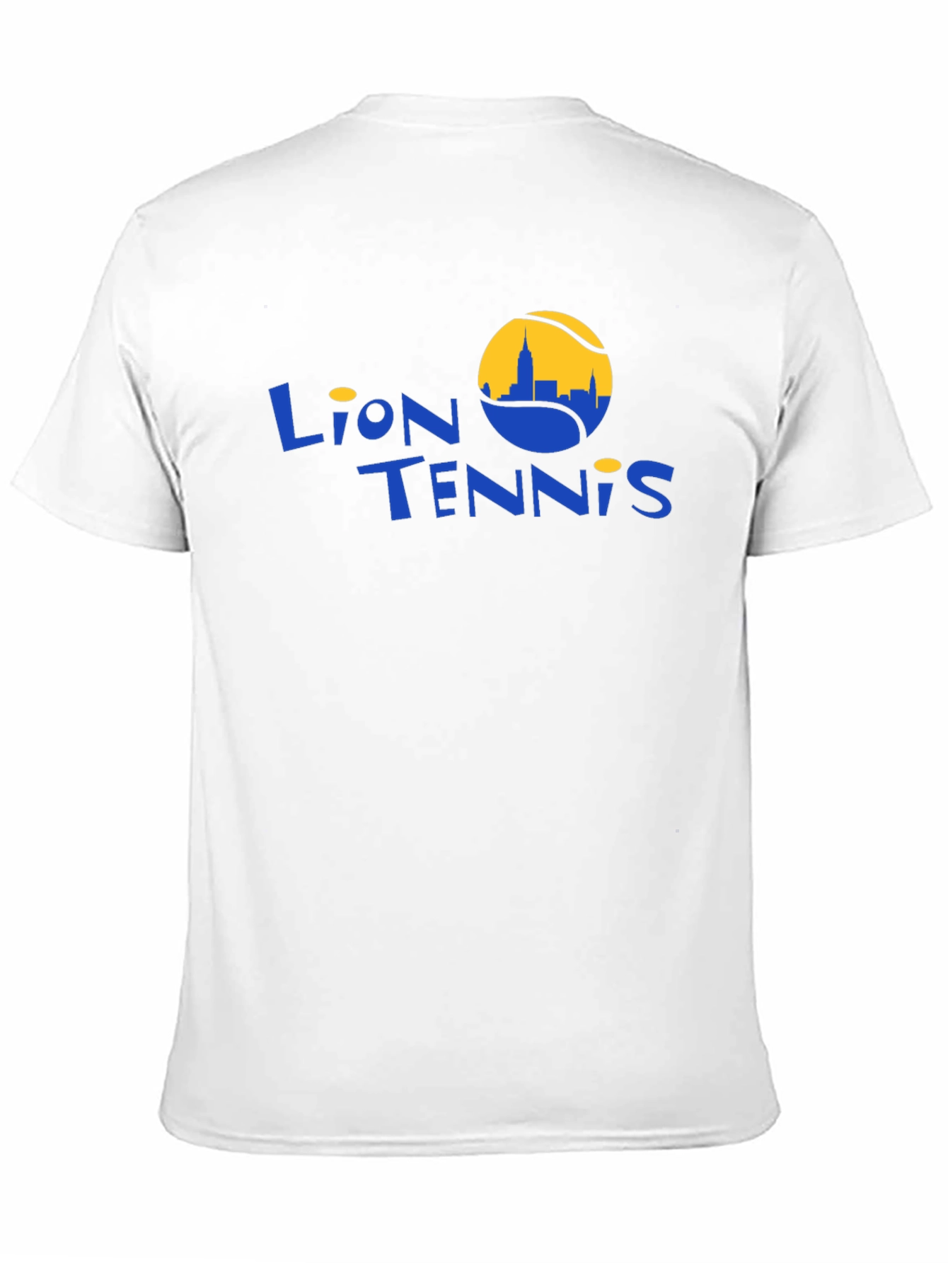 Lion Tennis Black Graphic T-Shirt
