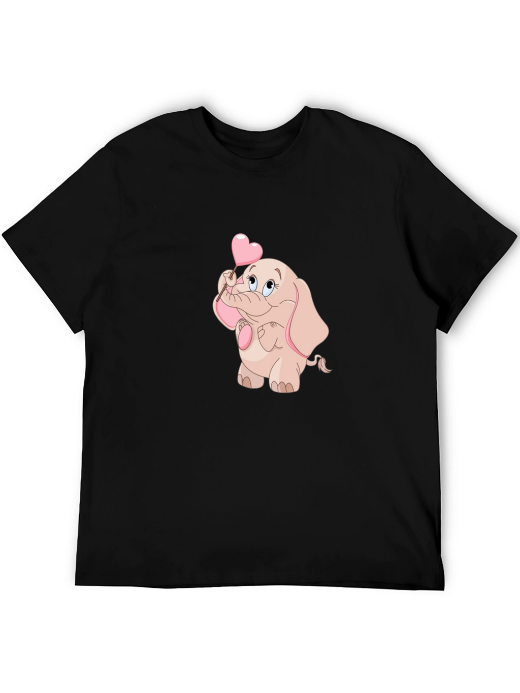 Cute Elephant Holding Heart T-Shirt