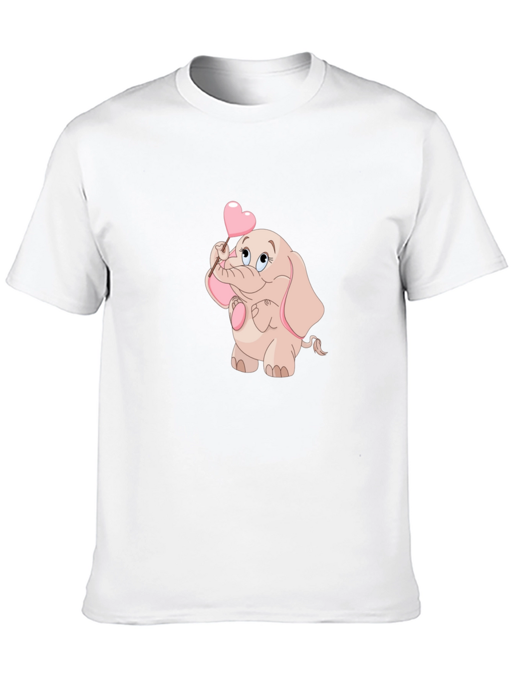 Cute Elephant Holding Heart T-Shirt