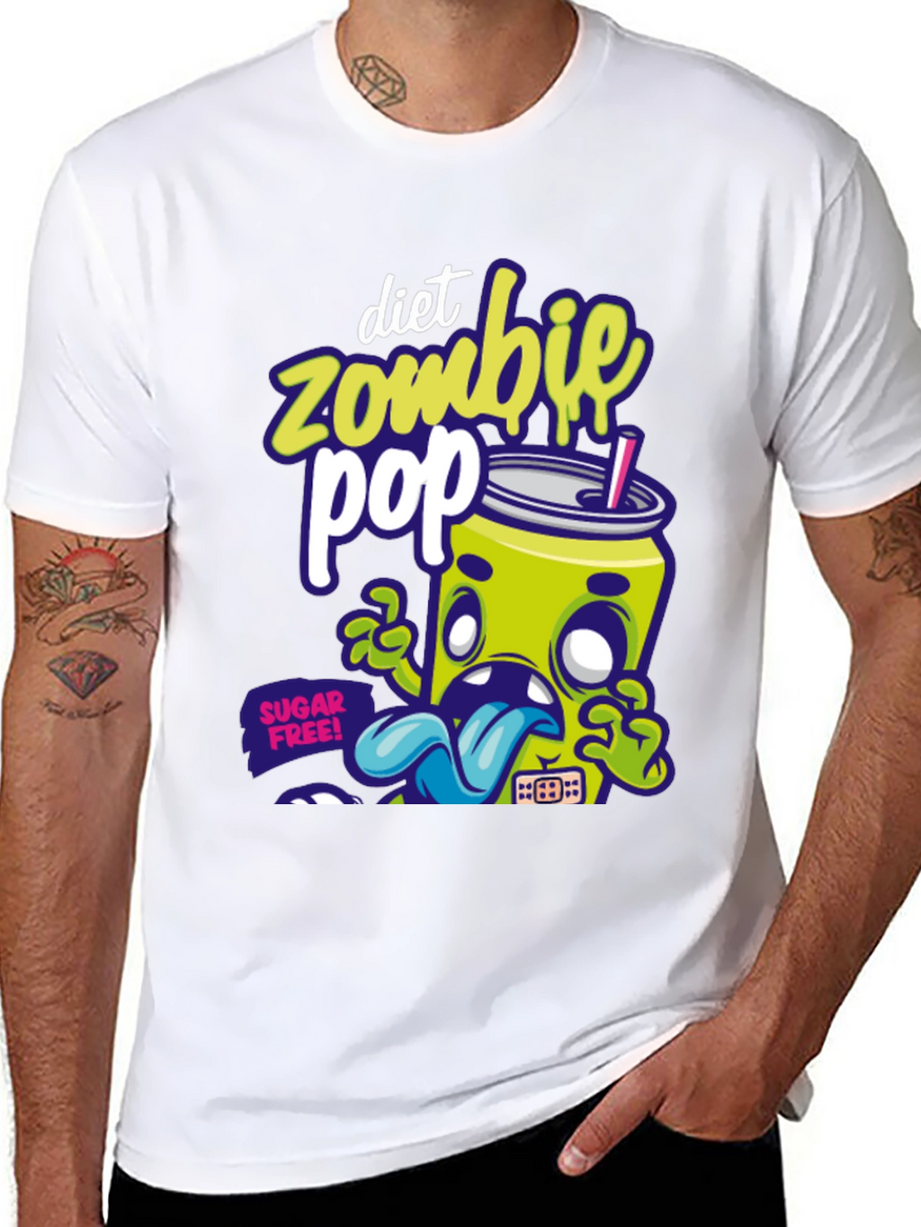 Diet Zombie Pop T-Shirt - Fun Graphic Tee