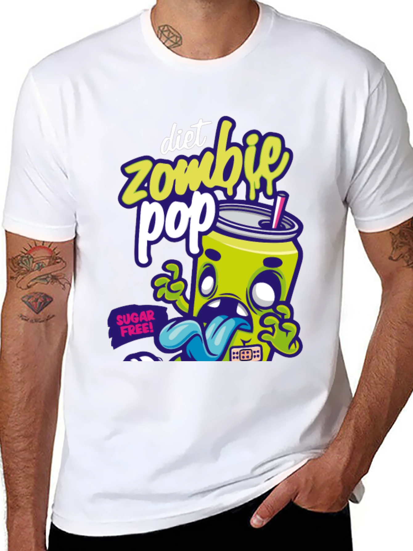 Diet Zombie Pop T-Shirt - Fun Graphic Tee