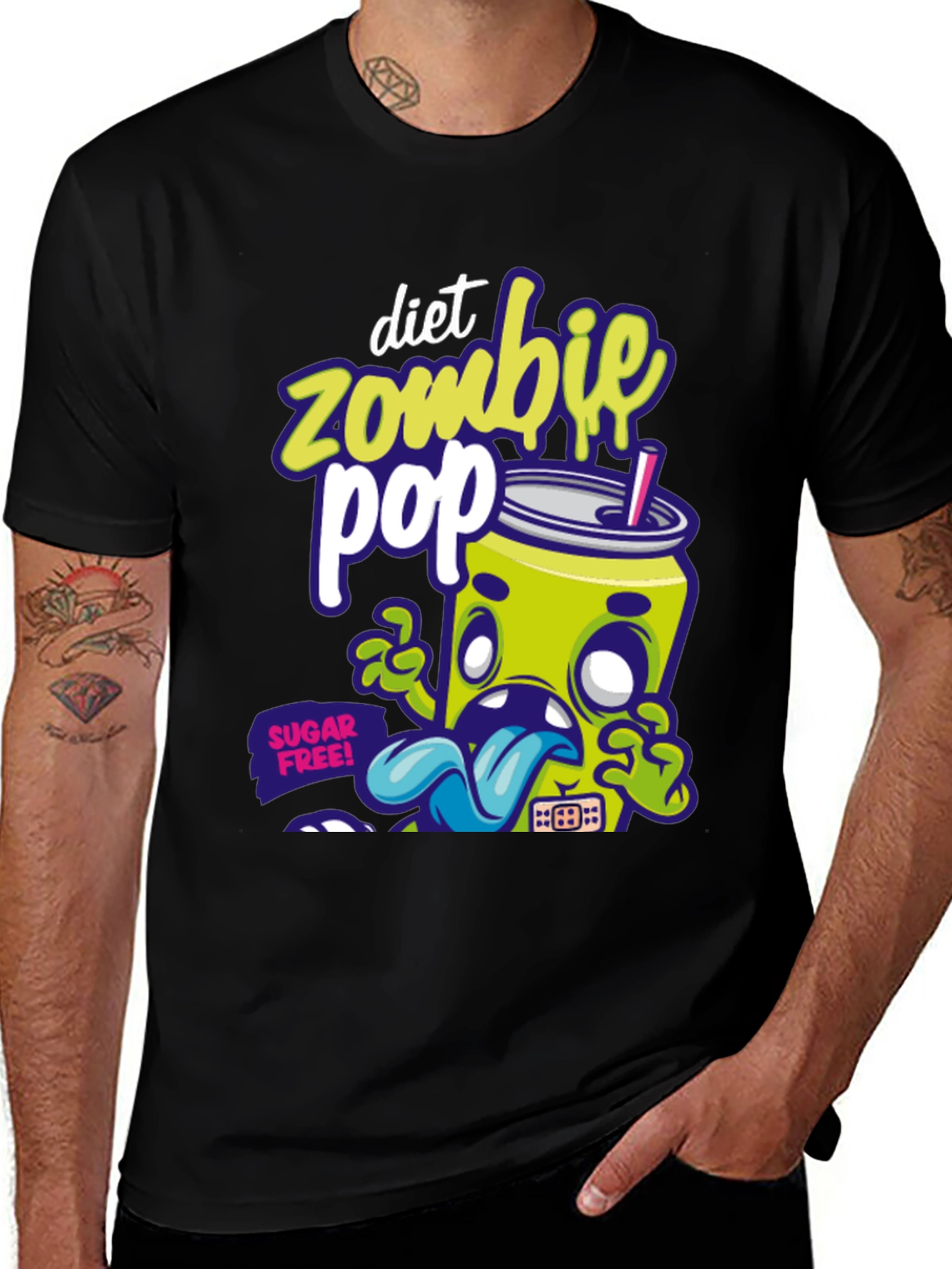 Diet Zombie Pop T-Shirt - Fun Graphic Tee