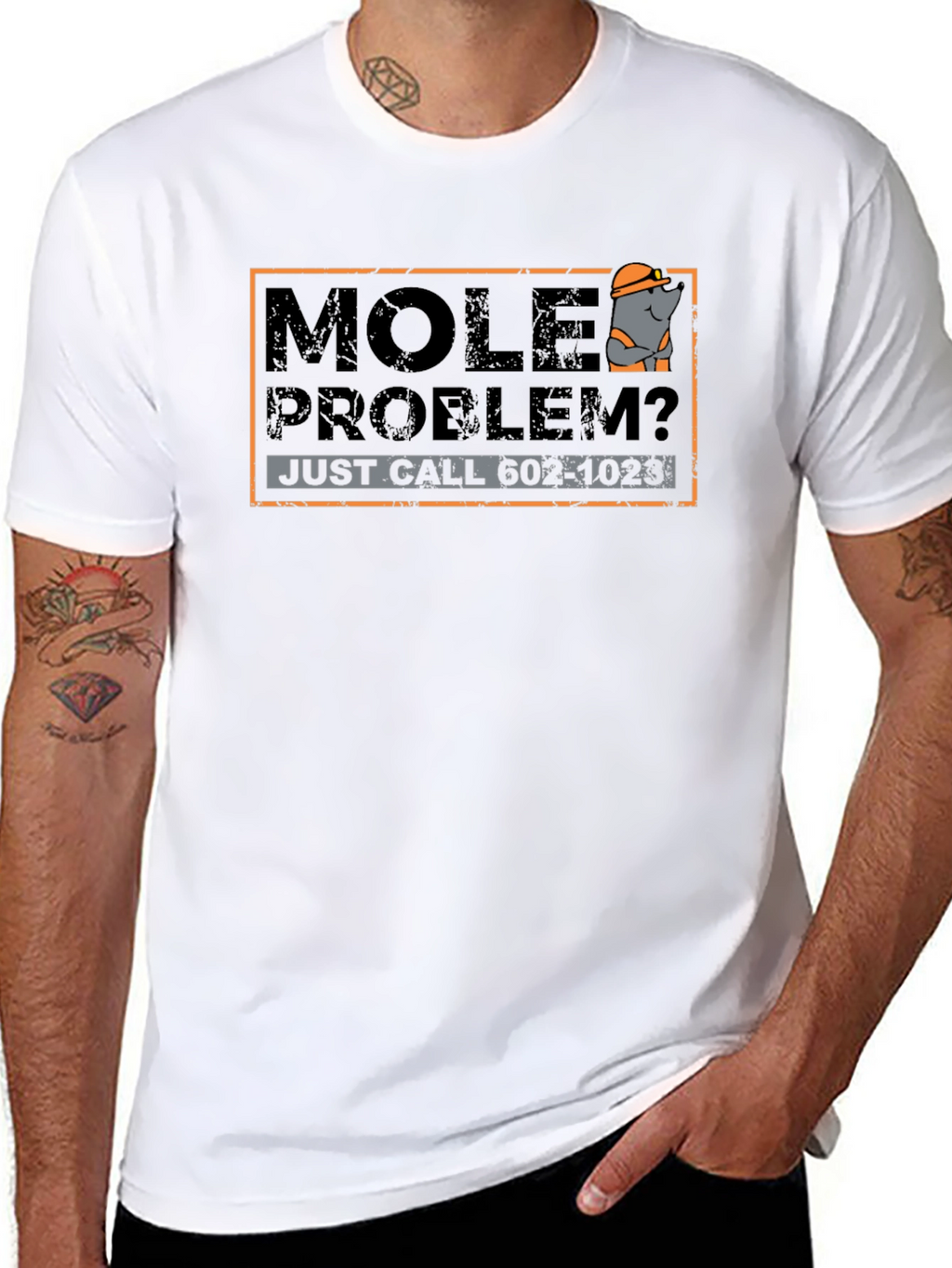 Mole Problem T-Shirt - Funny Cartoon Mole Tee