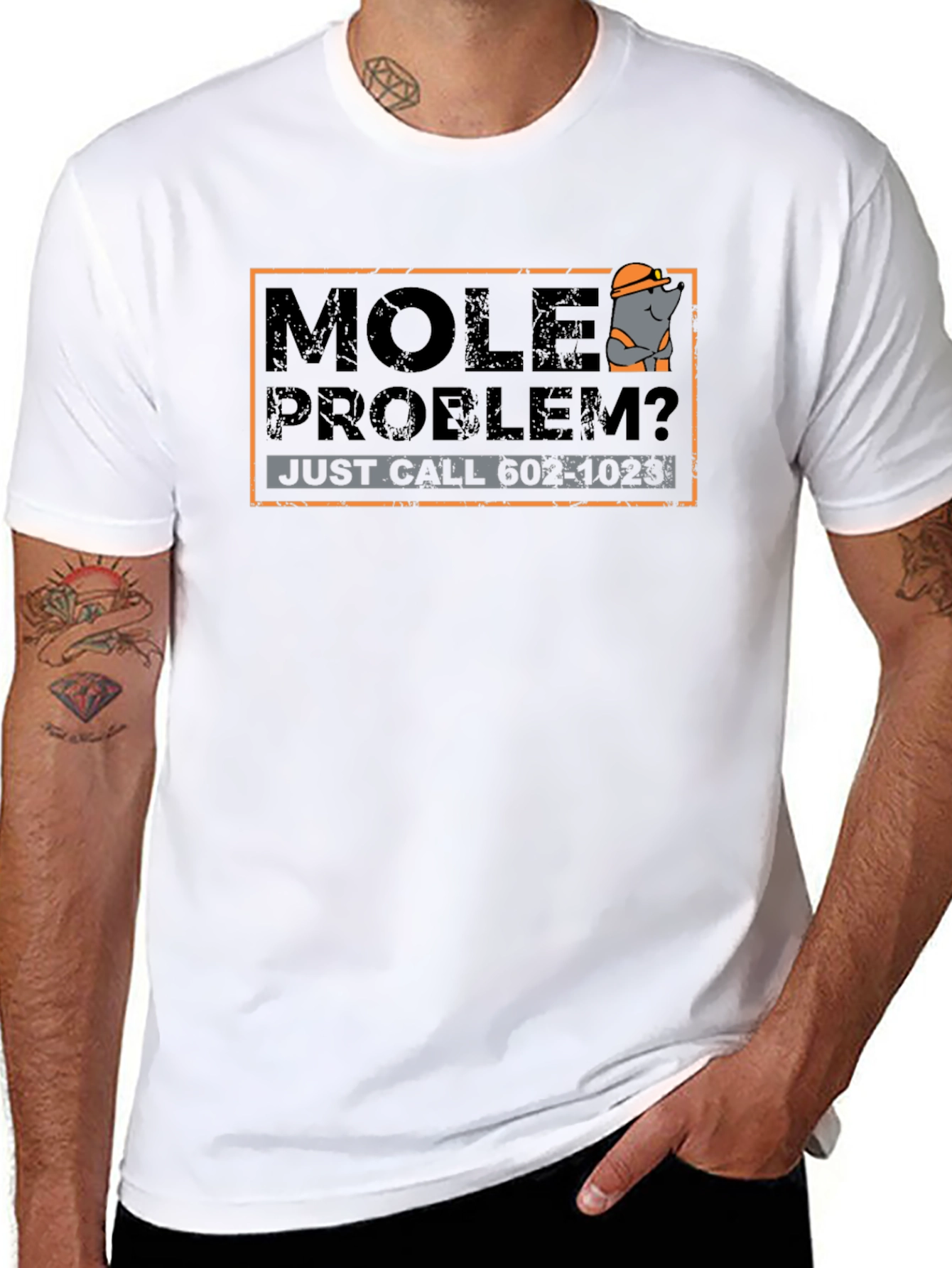 Mole Problem T-Shirt - Funny Cartoon Mole Tee