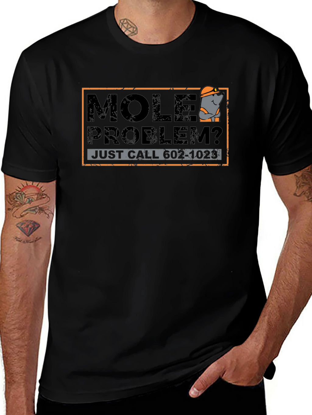 Mole Problem T-Shirt - Funny Cartoon Mole Tee