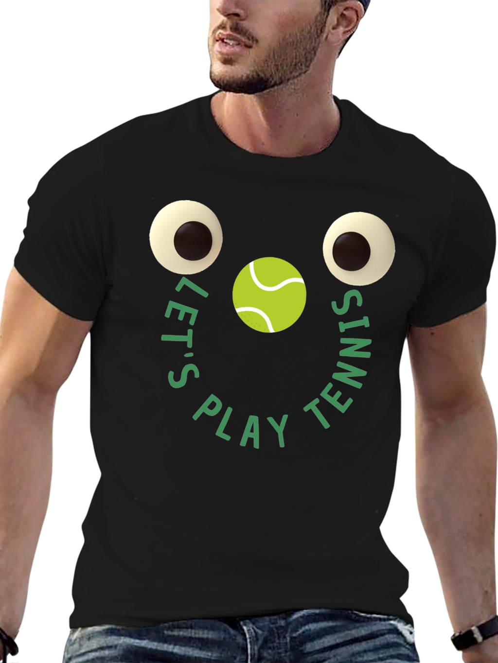 Funny Tennis Graphic Tee - Lets Play Tennis T-Shirt