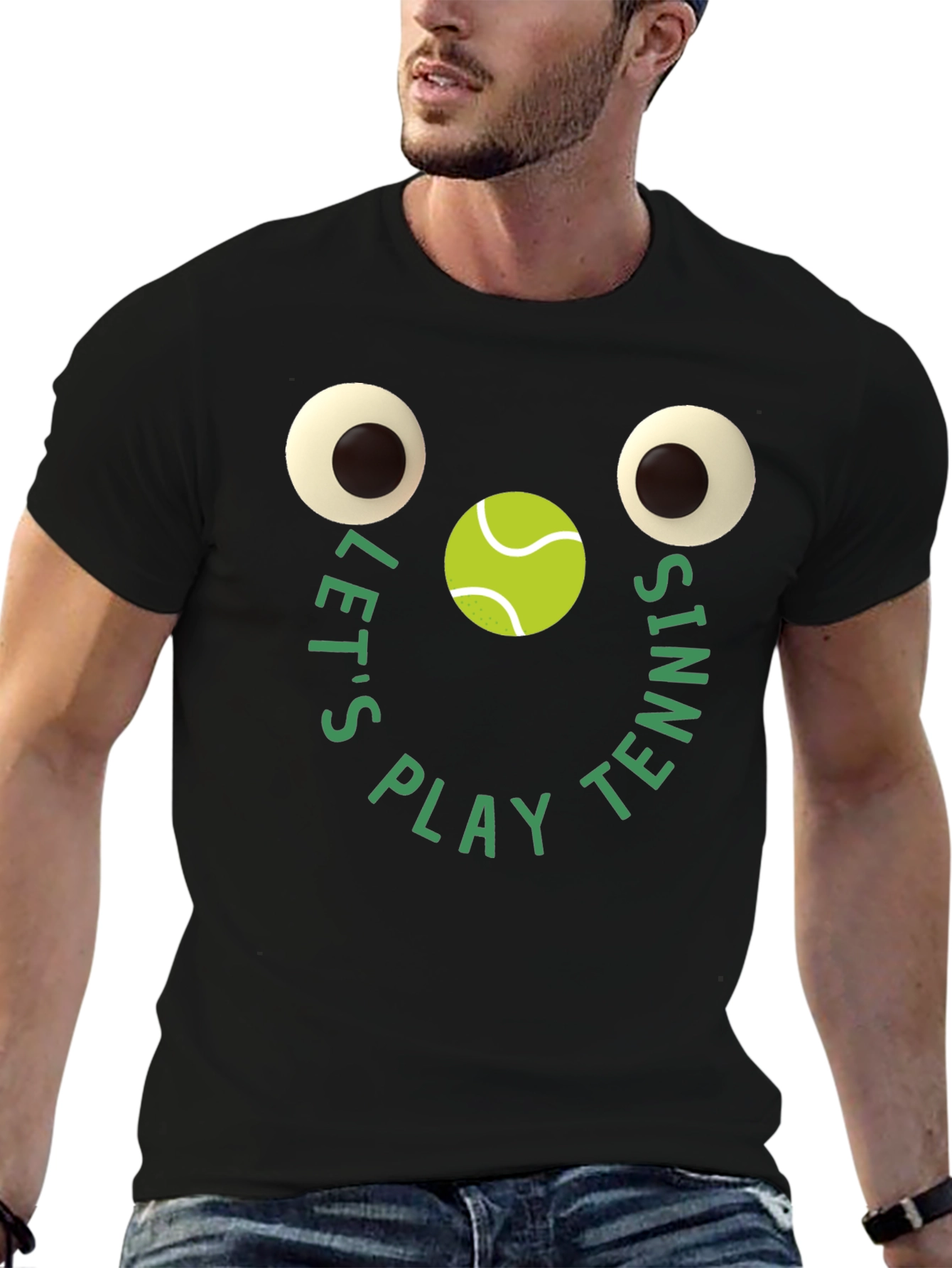 Funny Tennis Graphic Tee - Lets Play Tennis T-Shirt