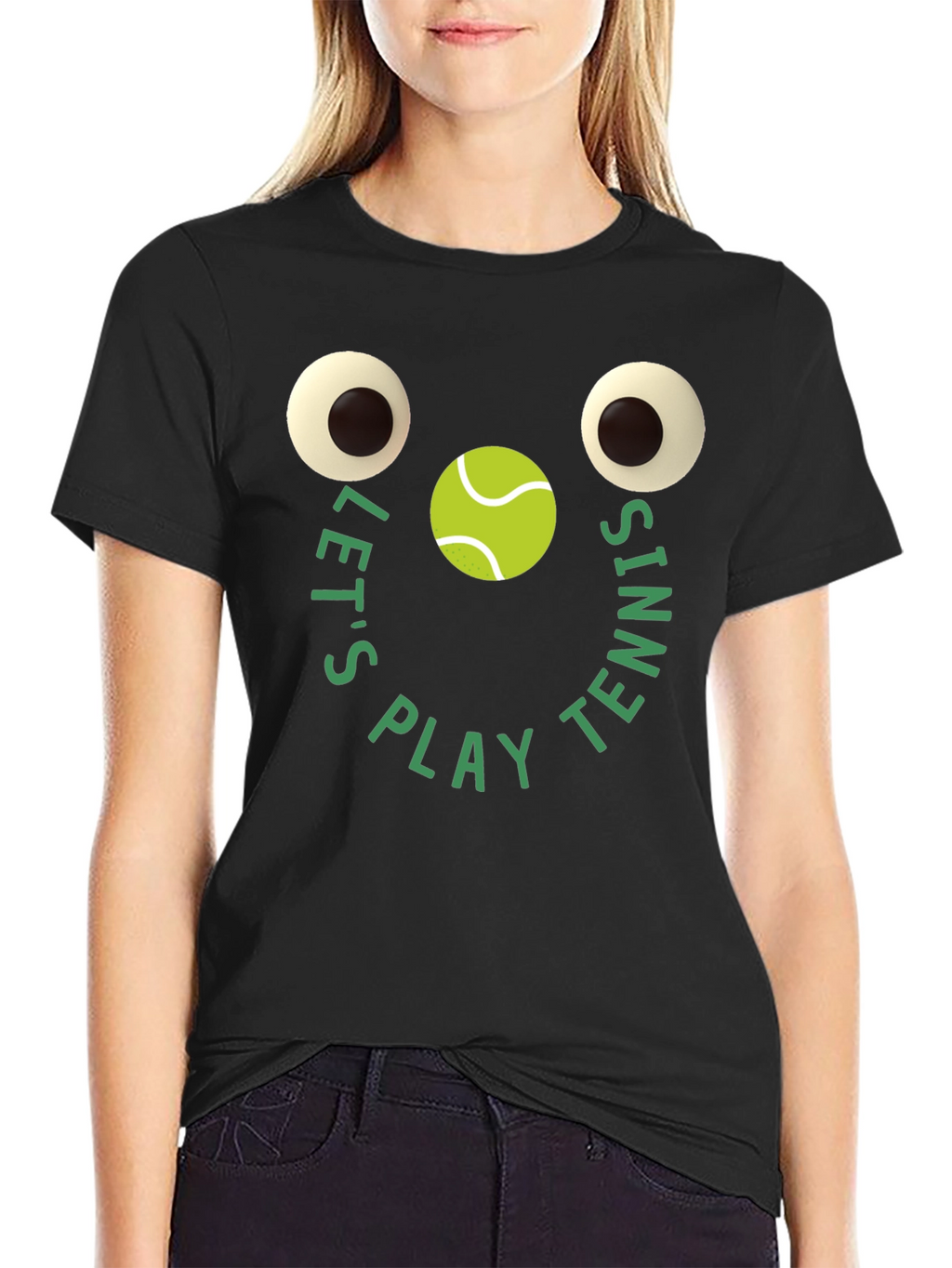 Funny Tennis Graphic Tee - Lets Play Tennis T-Shirt