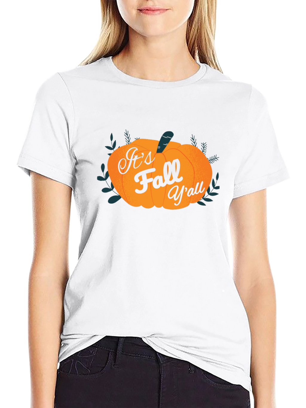 Its Fall Yall Pumpkin T-Shirt - Spooky Season