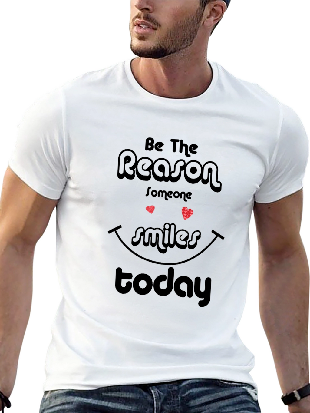 Inspirational Reason to Smile Graphic T-Shirt