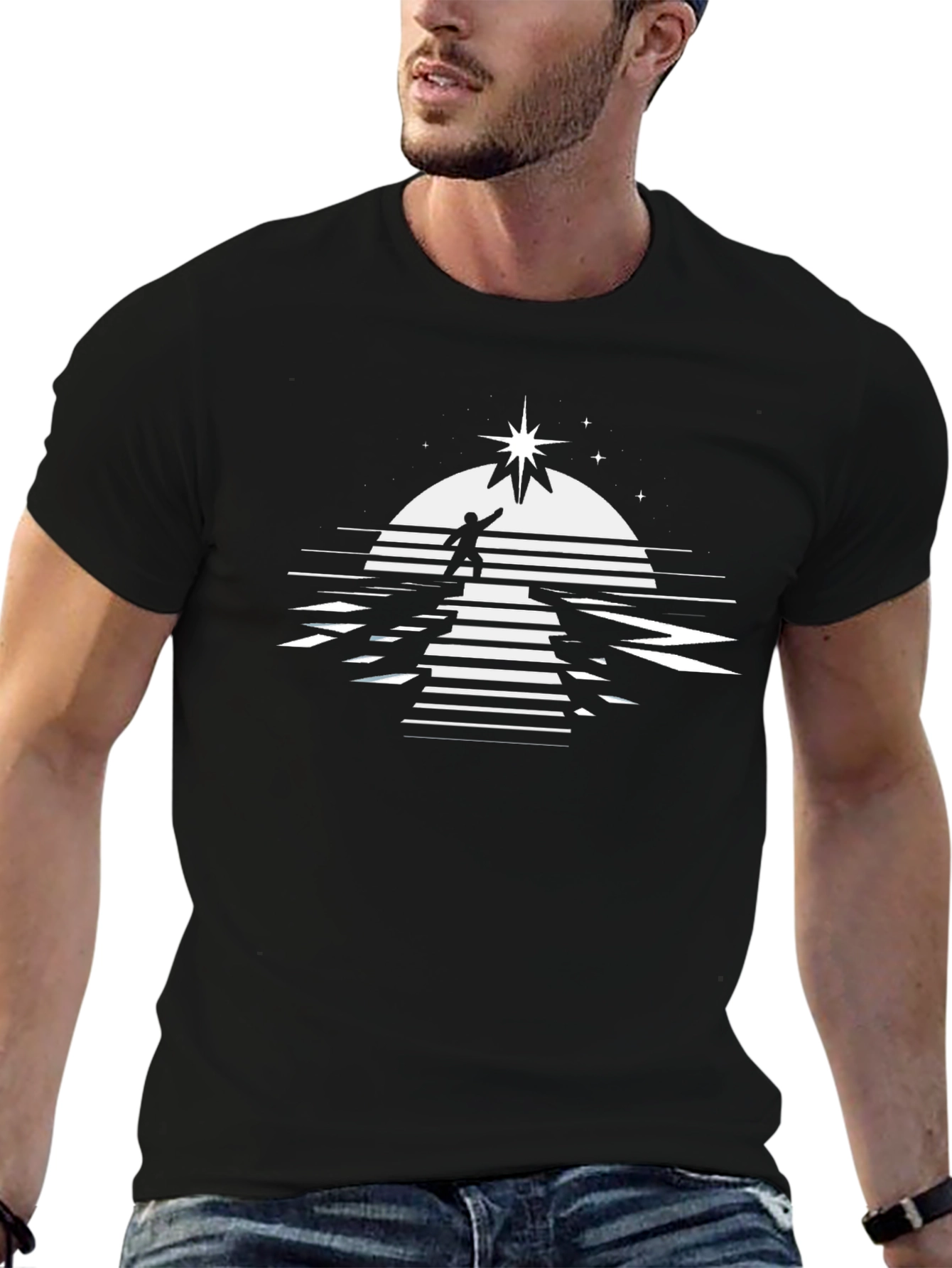 Reach for the Stars Graphic Tee - Black