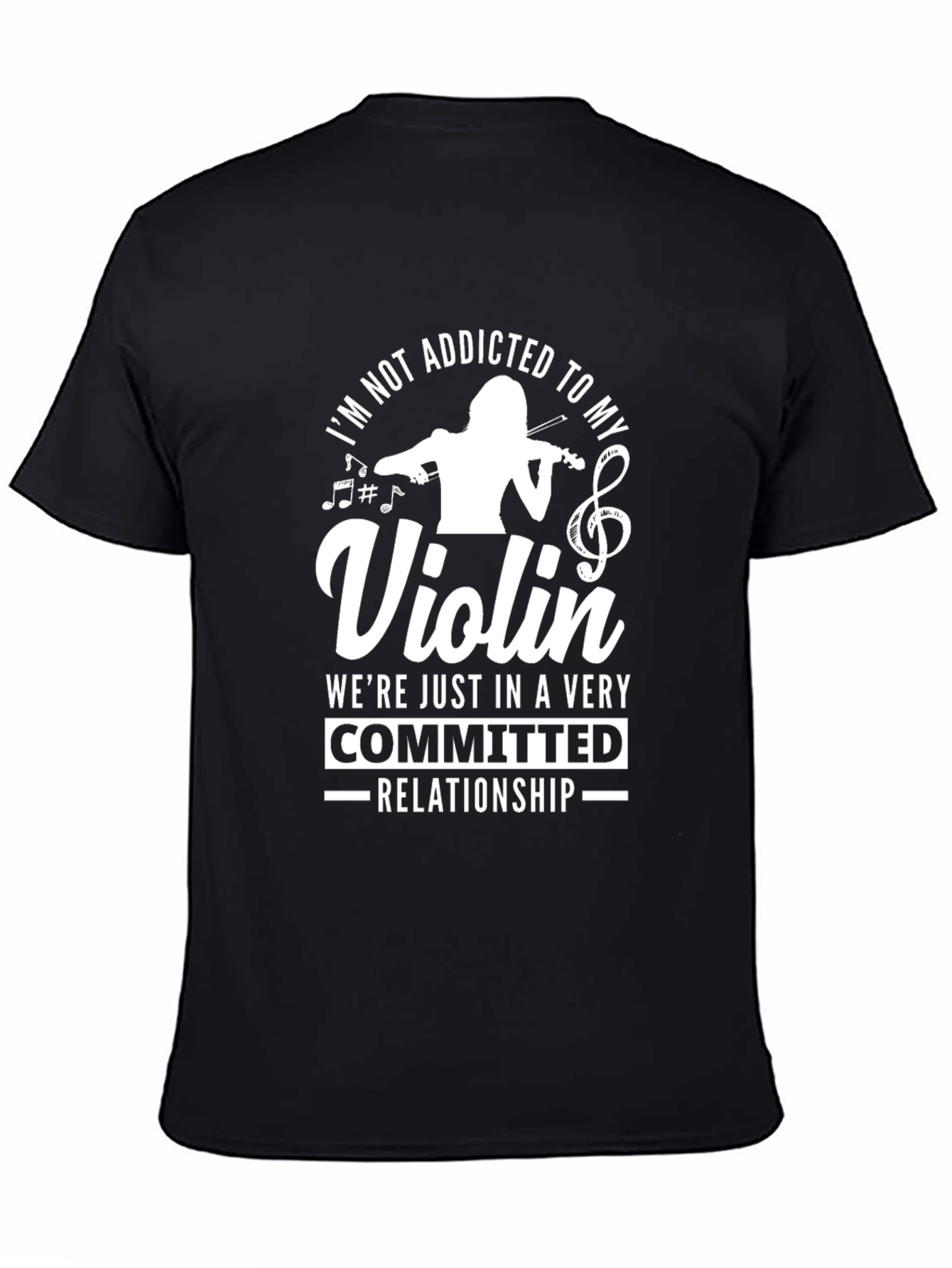 Funny Violinist T-Shirt: Committed Relationship Musician Tee