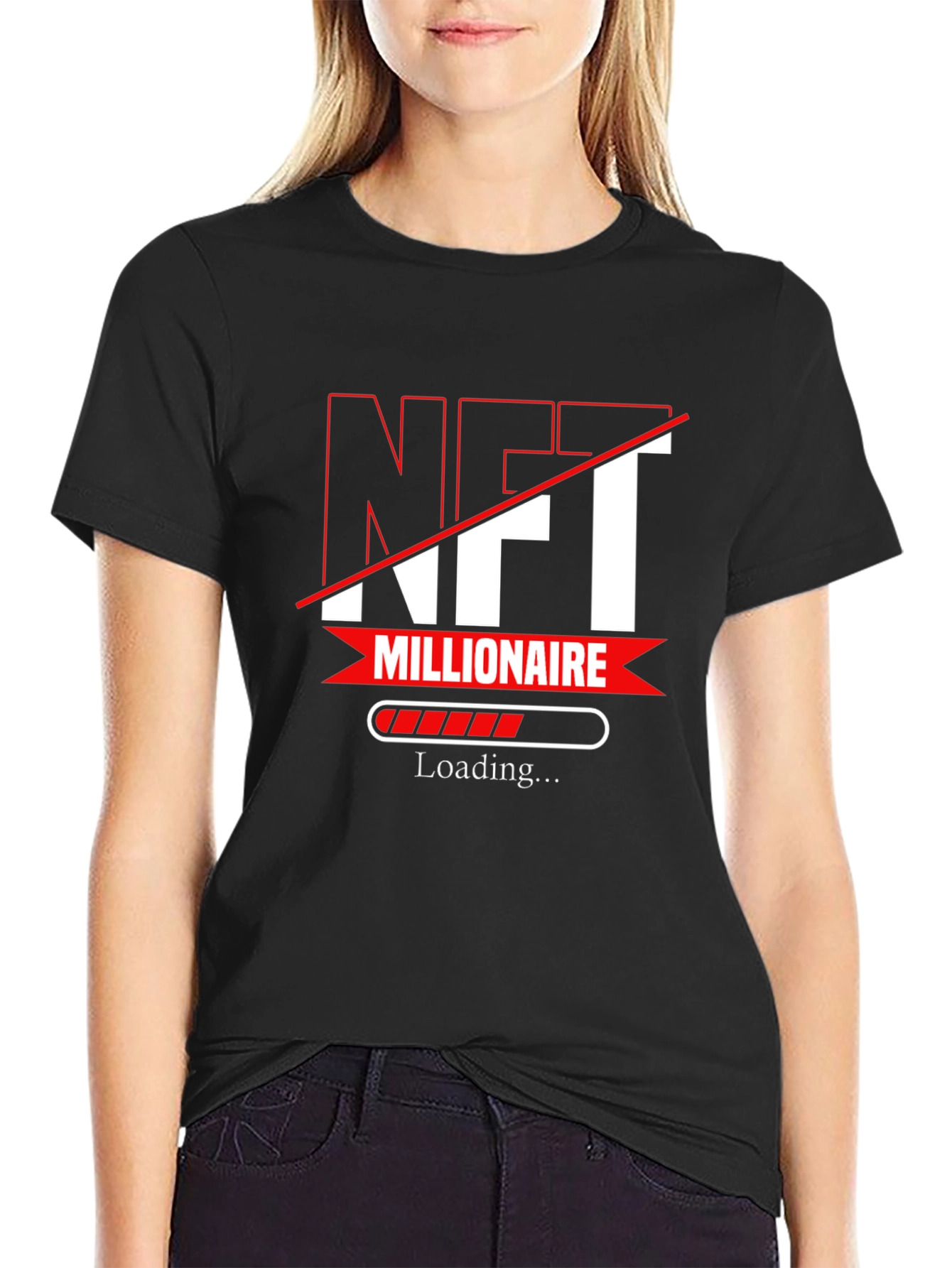 NFT Millionaire Loading T-Shirt - Black