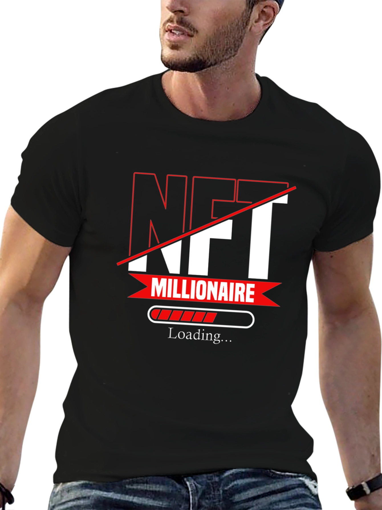 NFT Millionaire Loading T-Shirt - Black