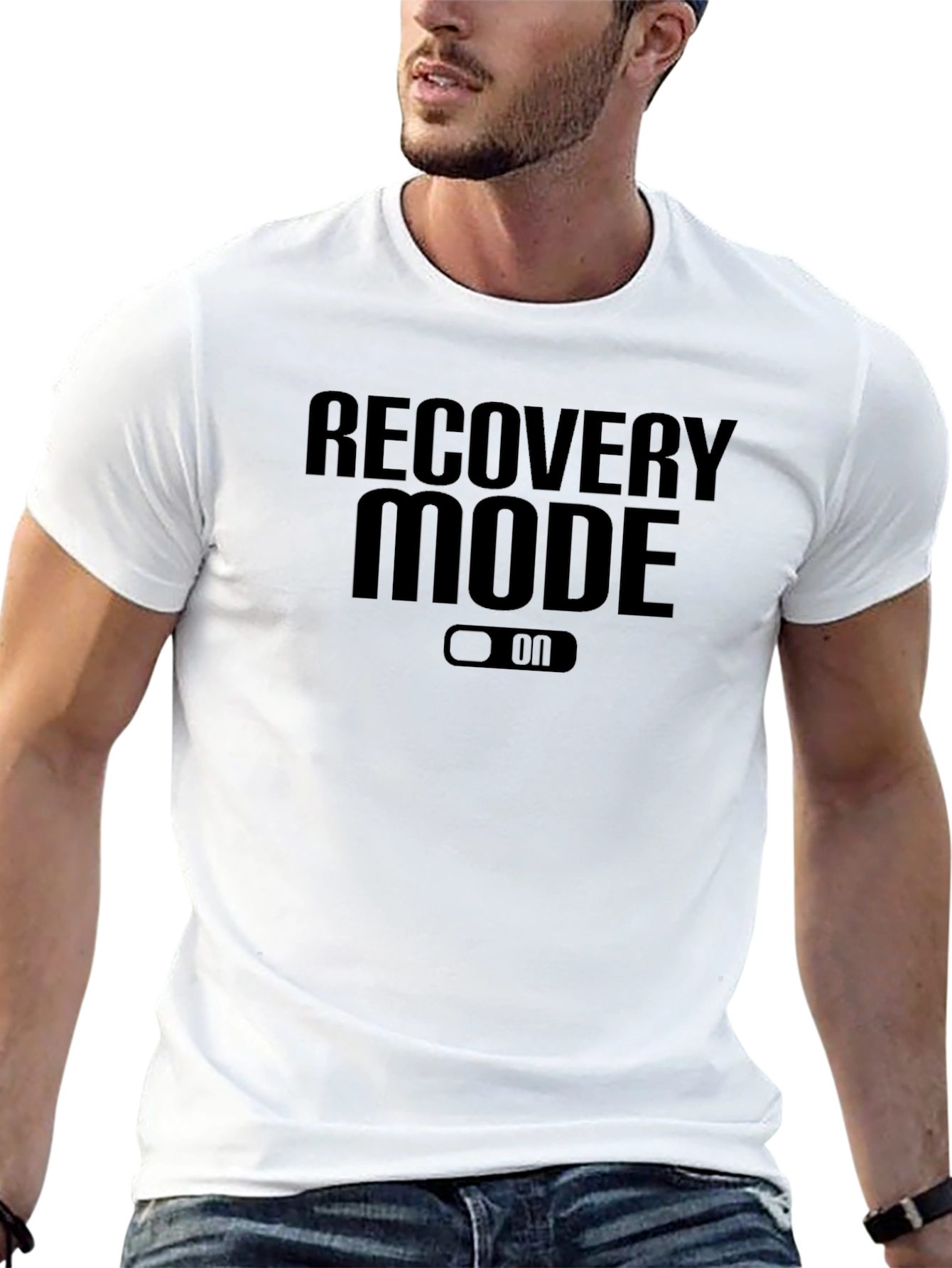 Recovery Mode On Black T-Shirt