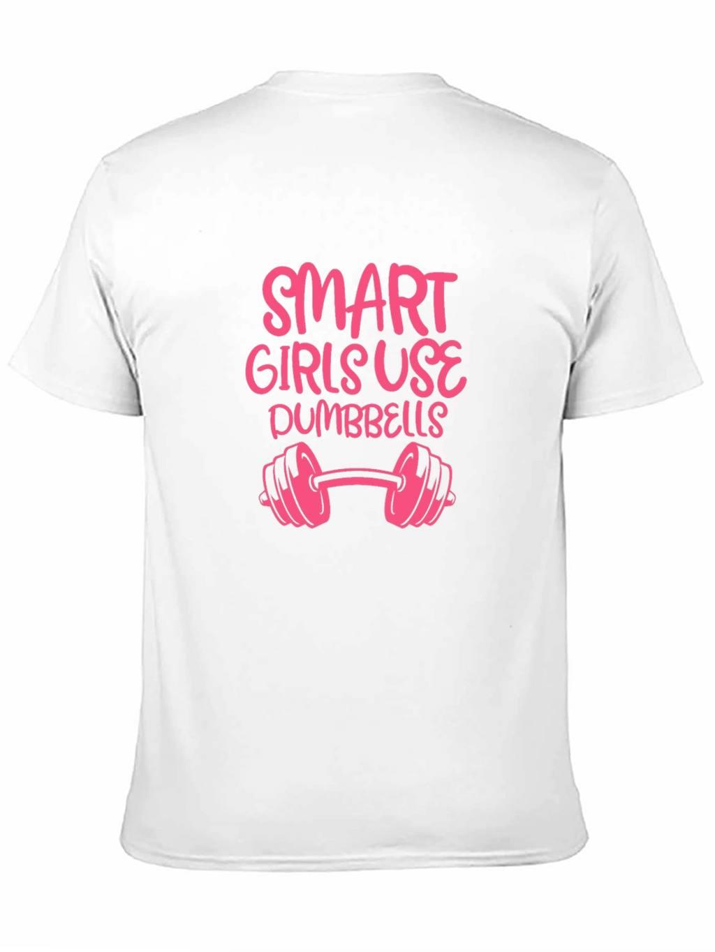 Smart Girls Use Dumbbells Graphic T-Shirt - Black