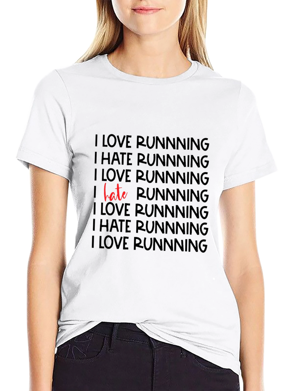 Funny Running T-Shirt - I Love/Hate Running