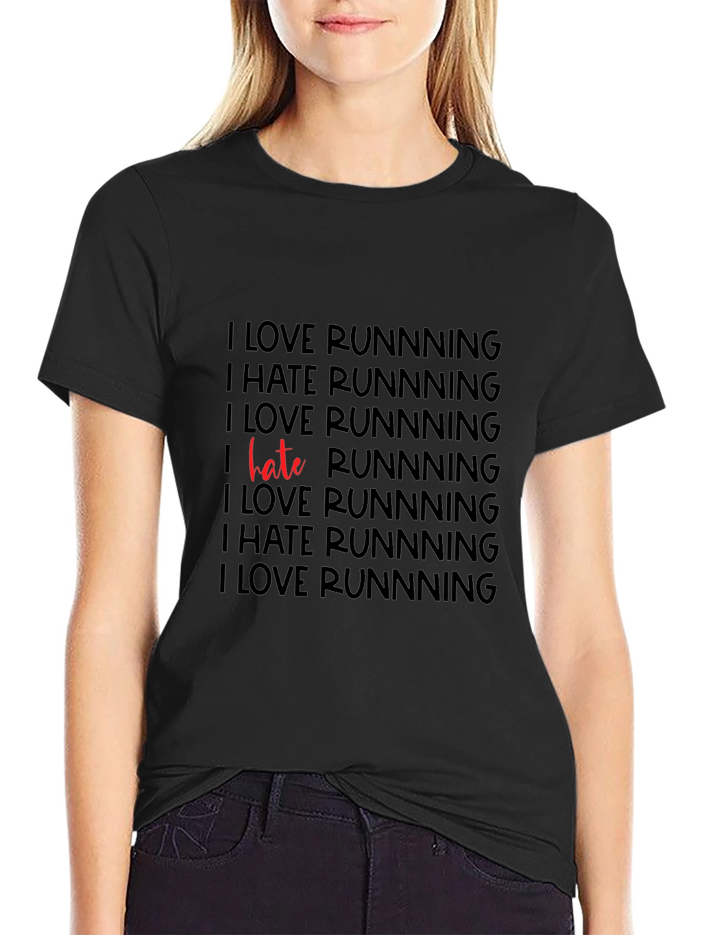 Funny Running T-Shirt - I Love/Hate Running