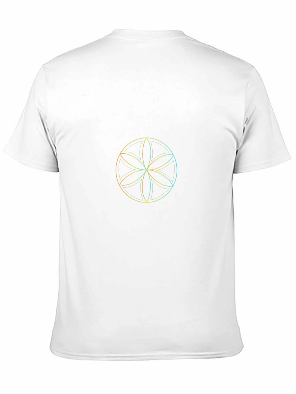 Geometric Flower of Life T-Shirt - Black