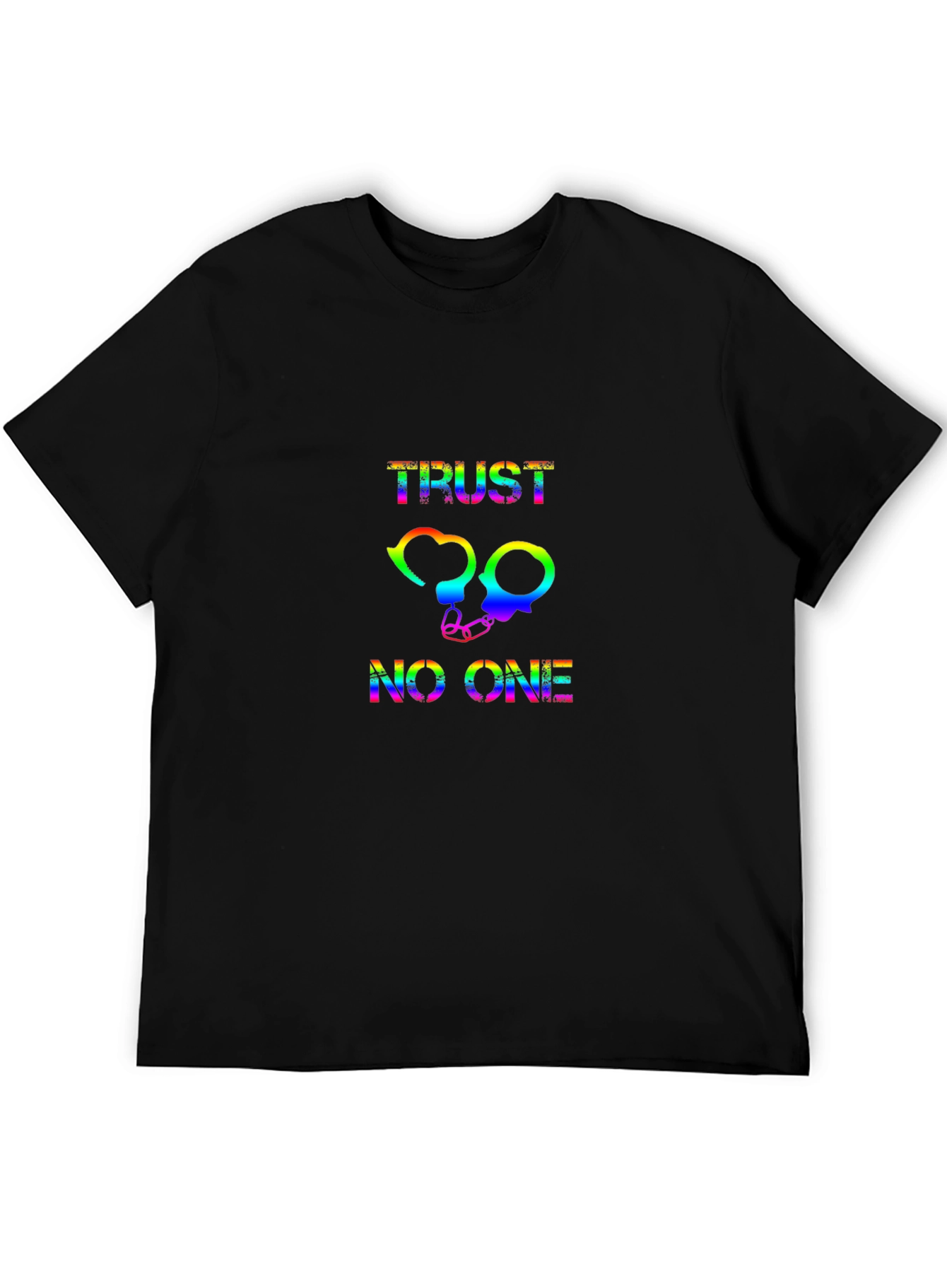 Rainbow Trust No One Graphic Black T-Shirt