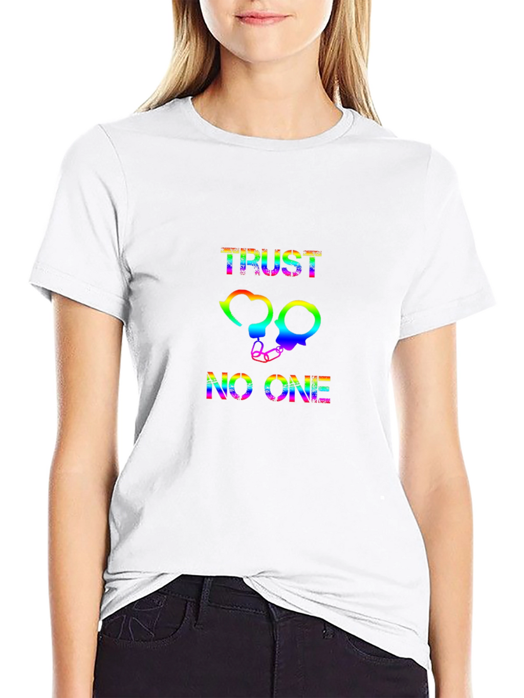 Rainbow Trust No One Graphic Black T-Shirt