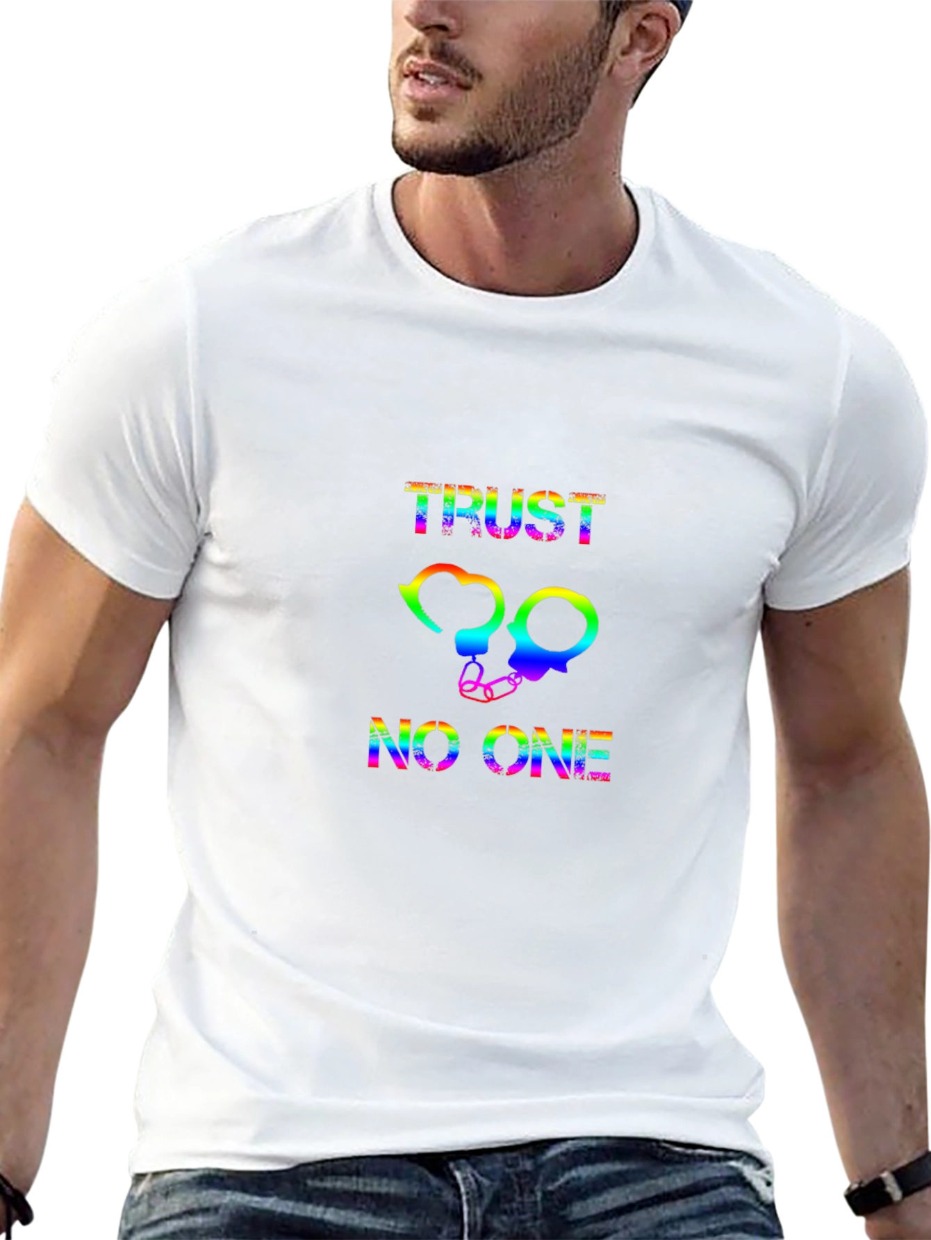 Rainbow Trust No One Graphic Black T-Shirt