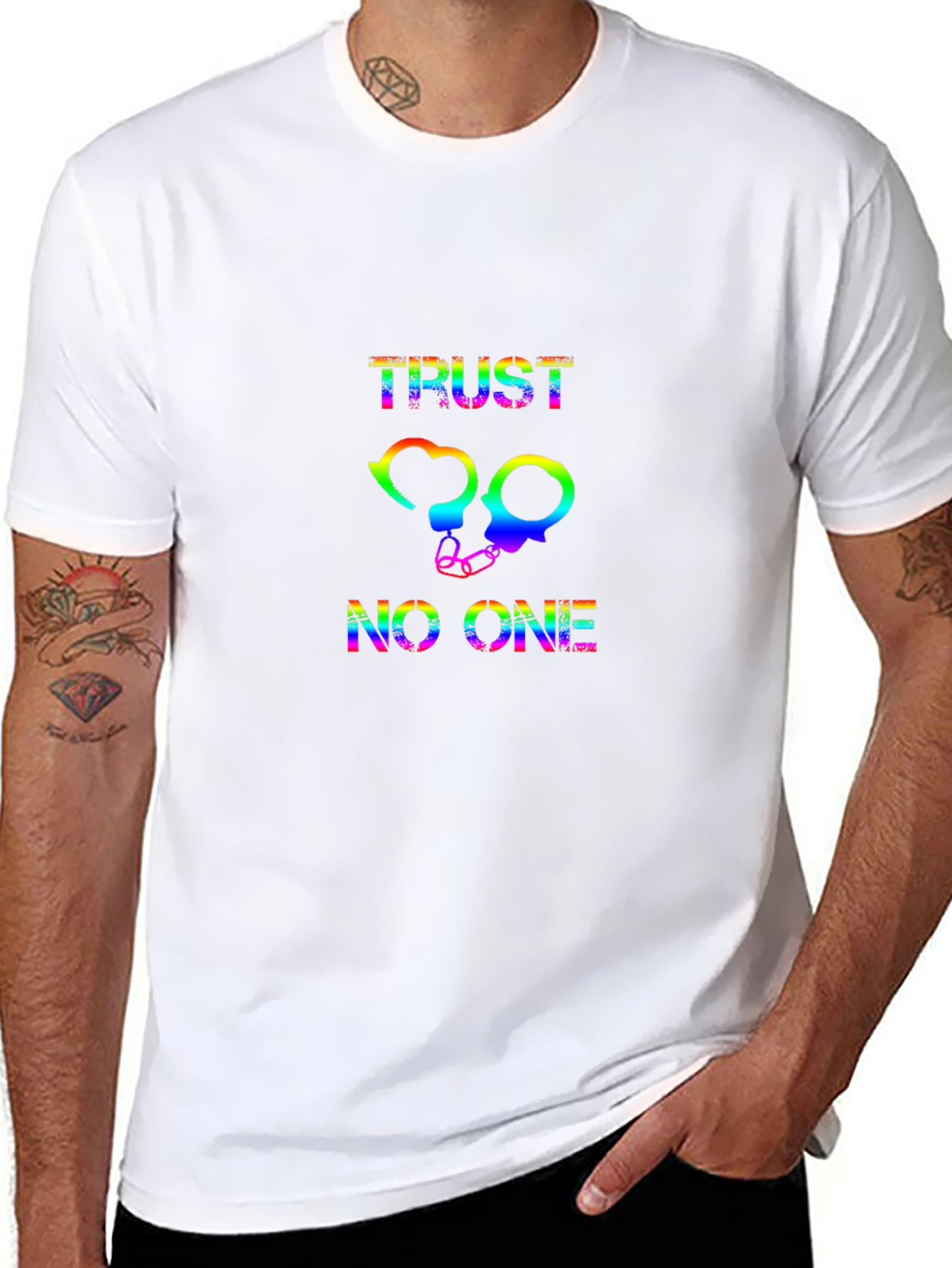 Rainbow Trust No One Graphic Black T-Shirt