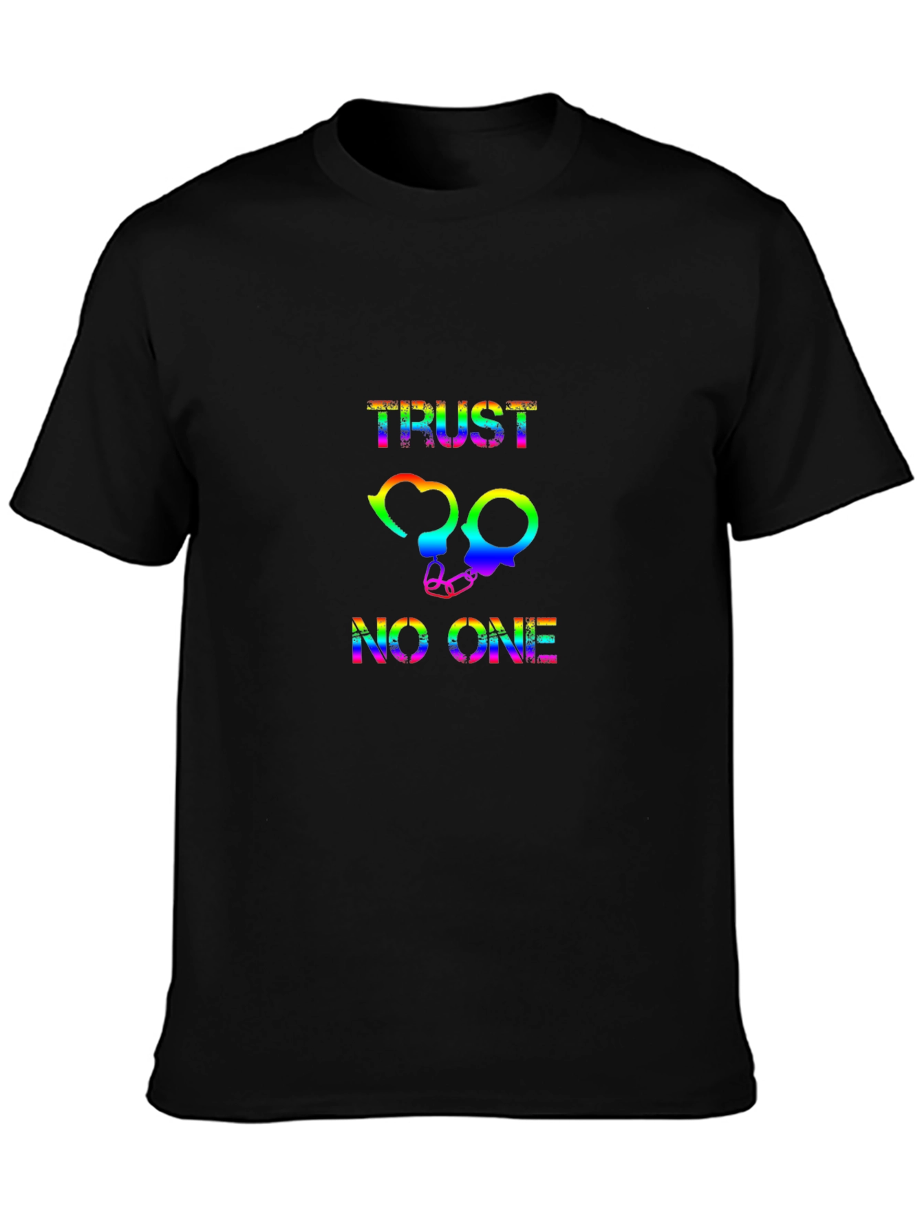 Rainbow Trust No One Graphic Black T-Shirt