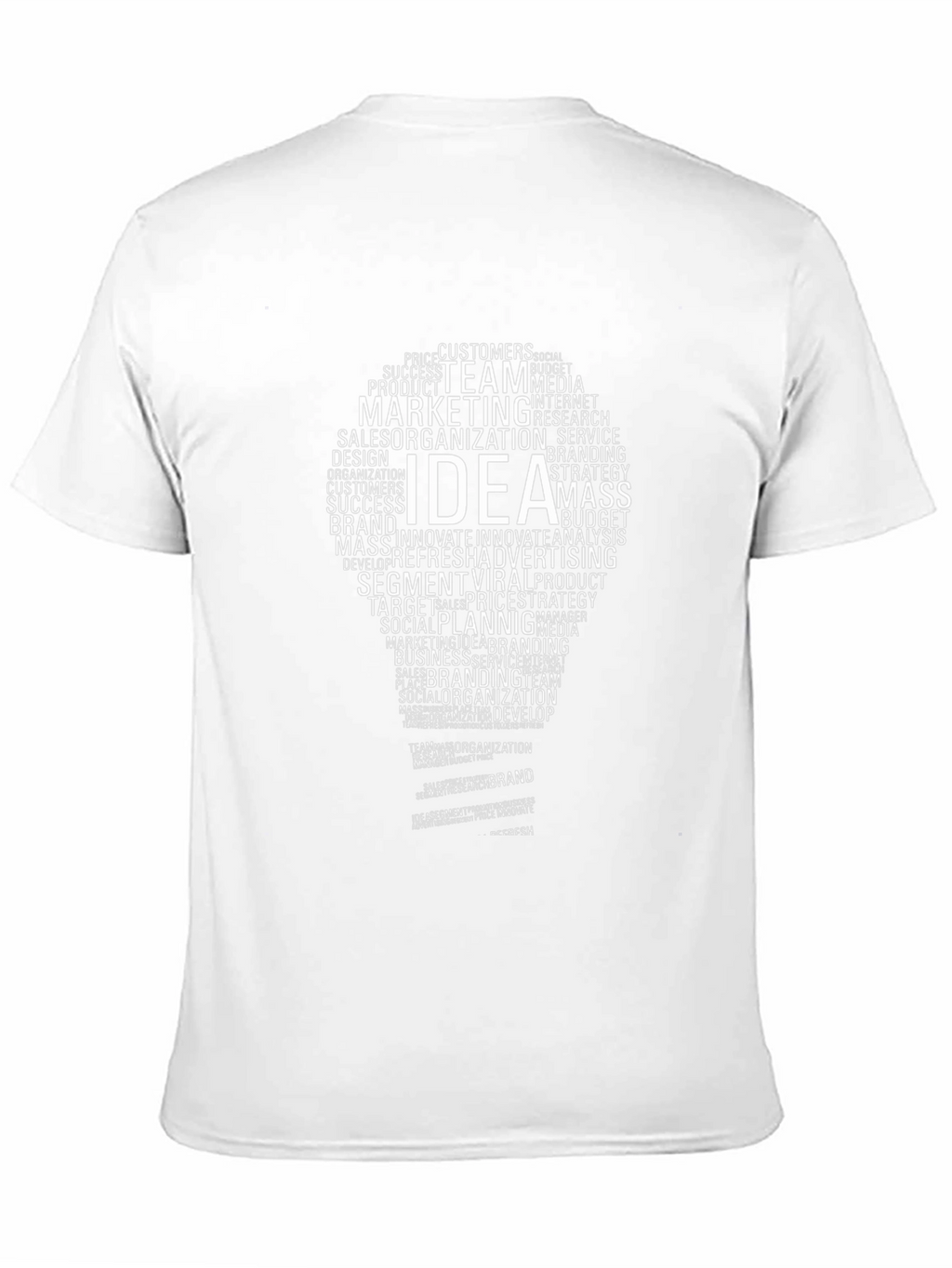 Idea Bulb Word Art T-Shirt
