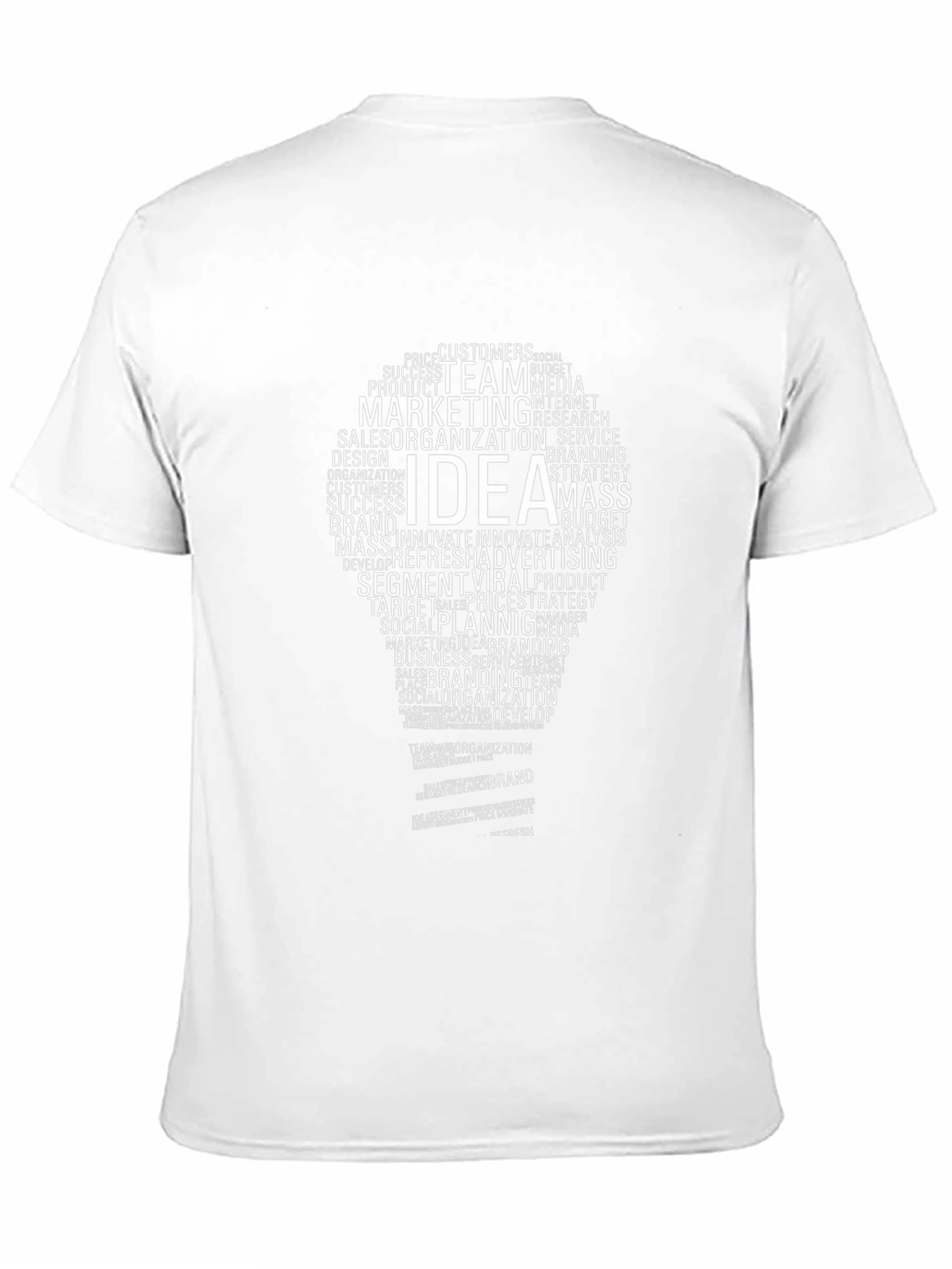 Idea Bulb Word Art T-Shirt