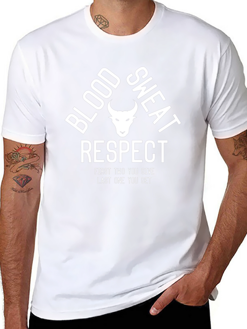 Blood Sweat Respect T-Shirt - Mens Black Graphic Tee