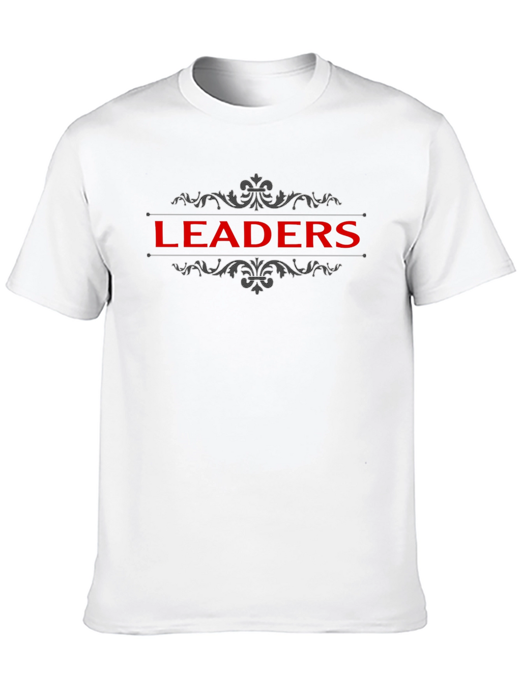 Leaders Graphic T-Shirt - Black Crew Neck Tee