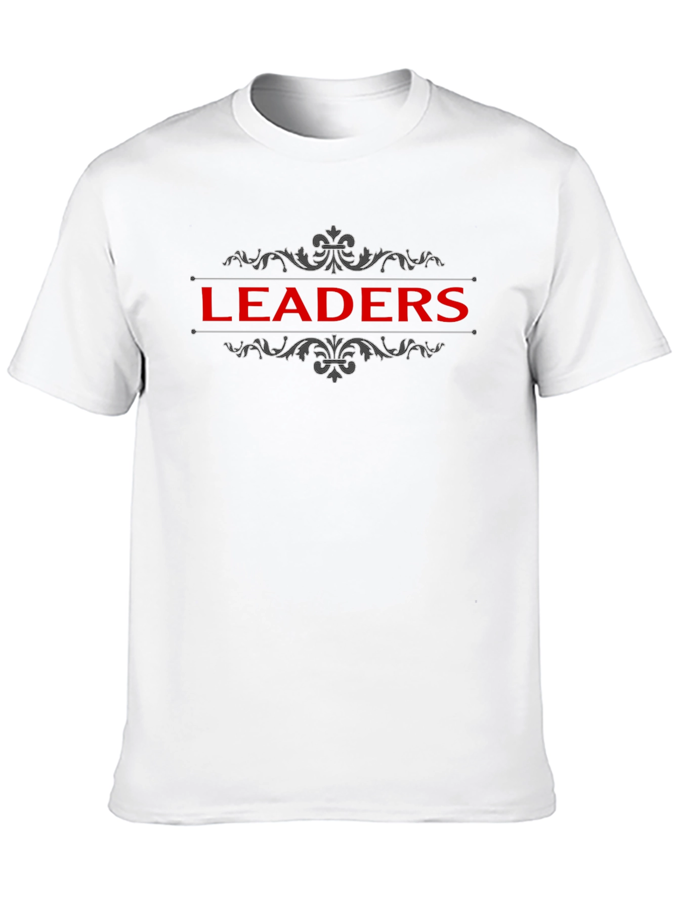Leaders Graphic T-Shirt - Black Crew Neck Tee