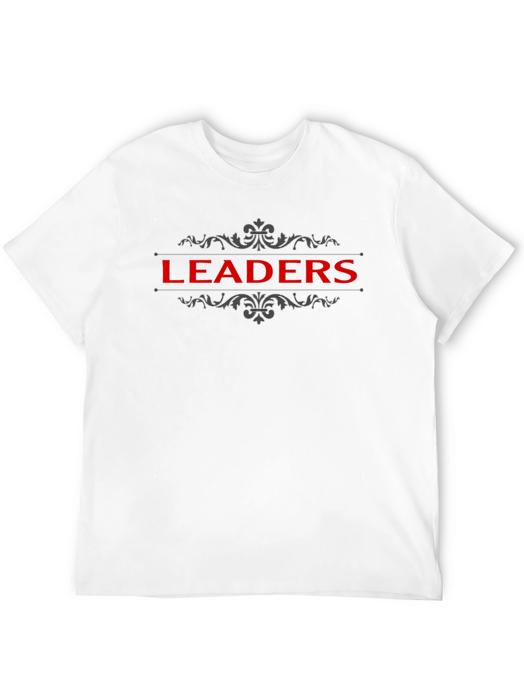 Leaders Graphic T-Shirt - Black Crew Neck Tee