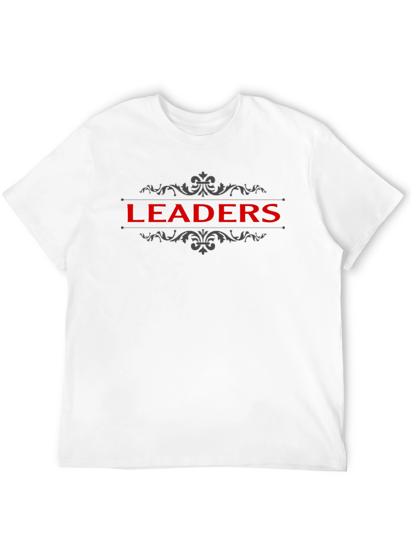 Leaders Graphic T-Shirt - Black Crew Neck Tee