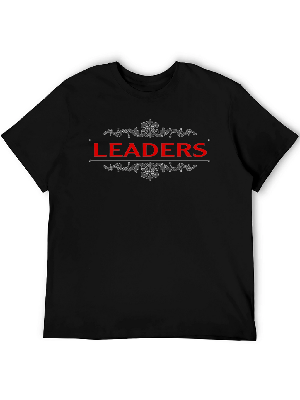 Leaders Graphic T-Shirt - Black Crew Neck Tee