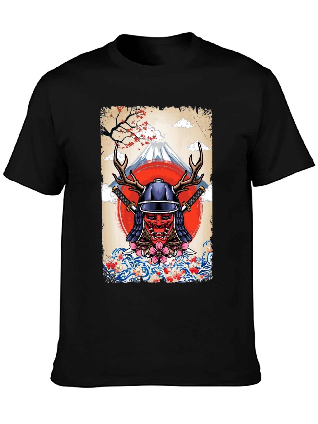 Samurai Mask T-Shirt - Japanese Style